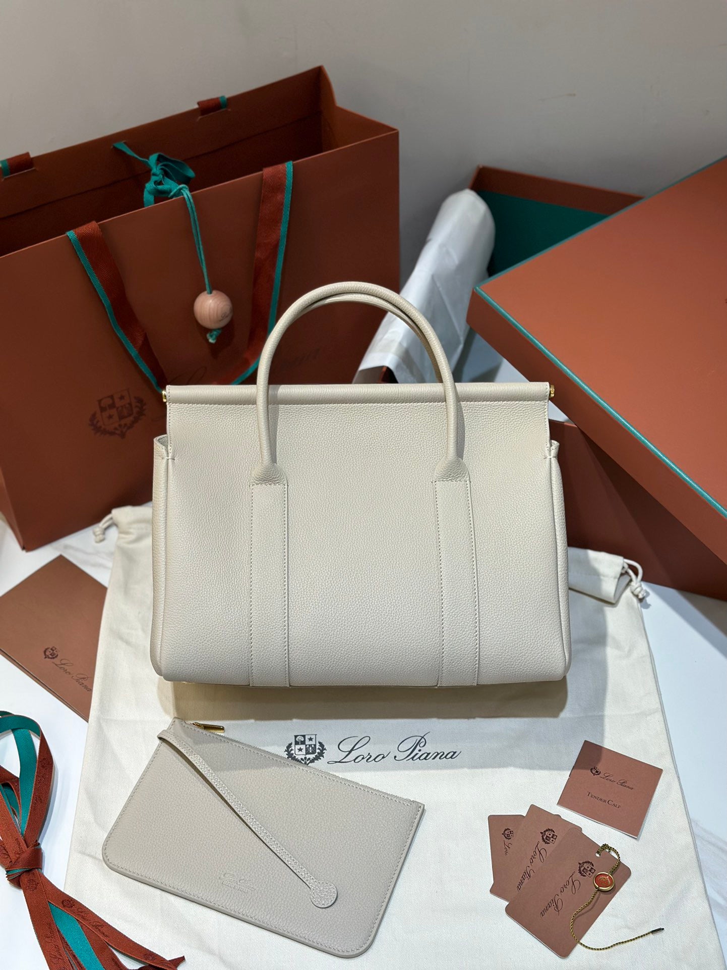 Black and Off-white Bag