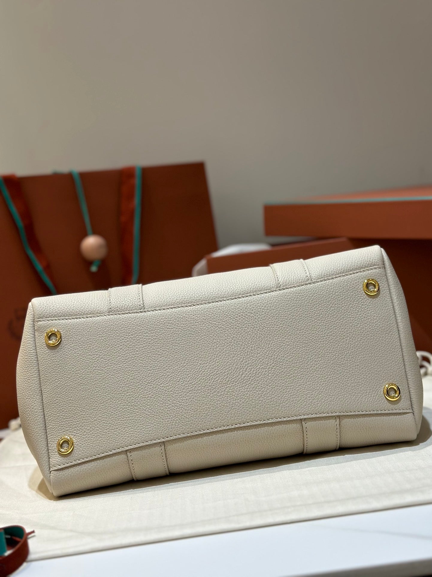 Black and Off-white Bag
