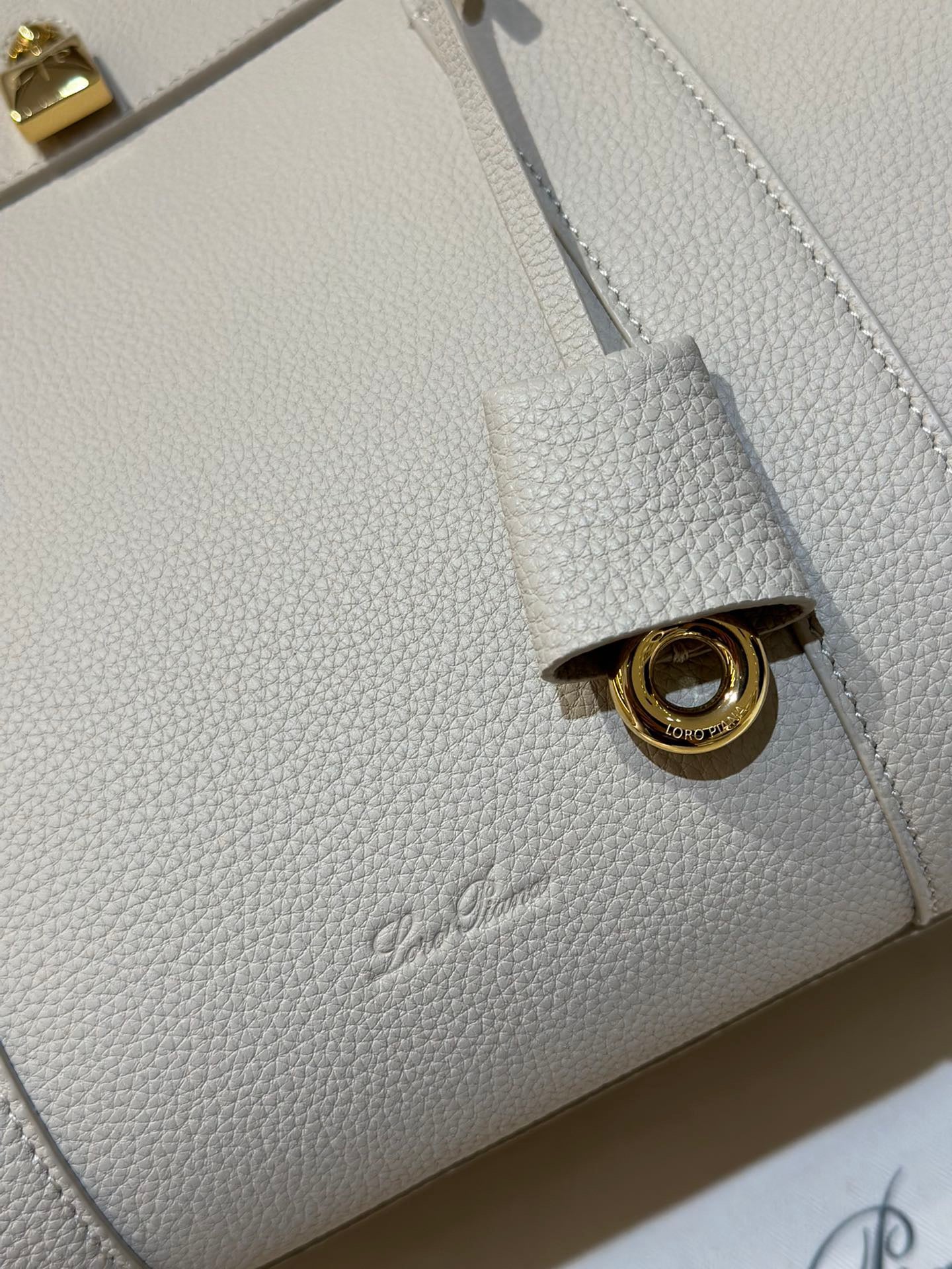 Black and Off-white Bag