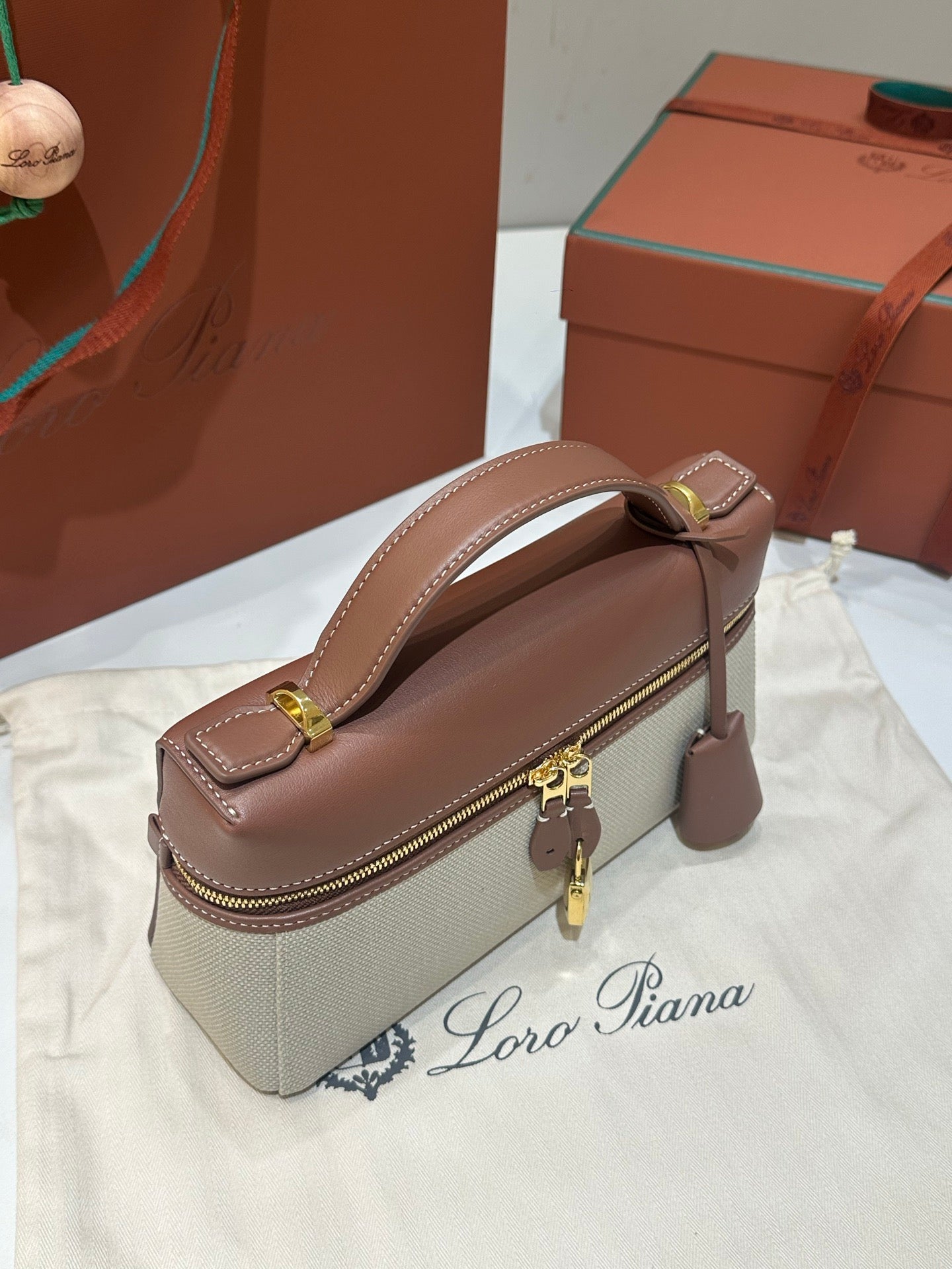 Grey brown Bag