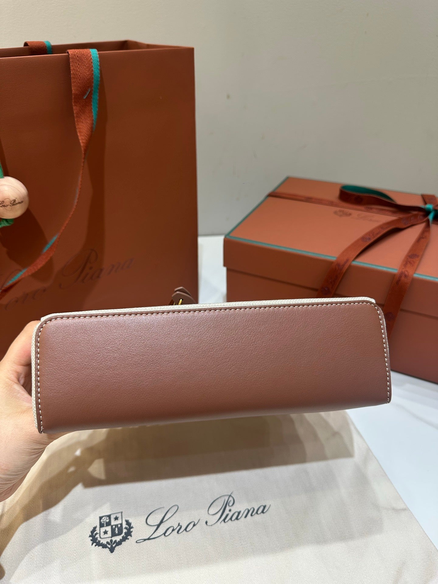 Grey brown Bag