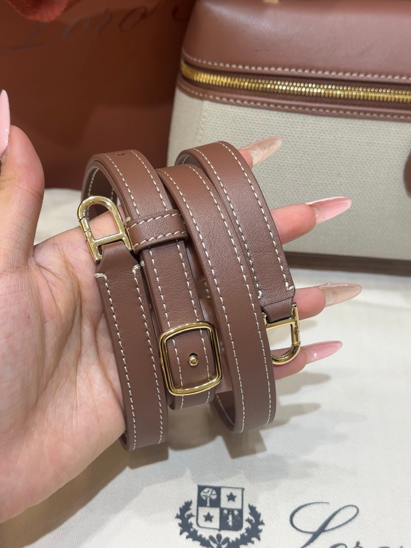 Grey brown Bag