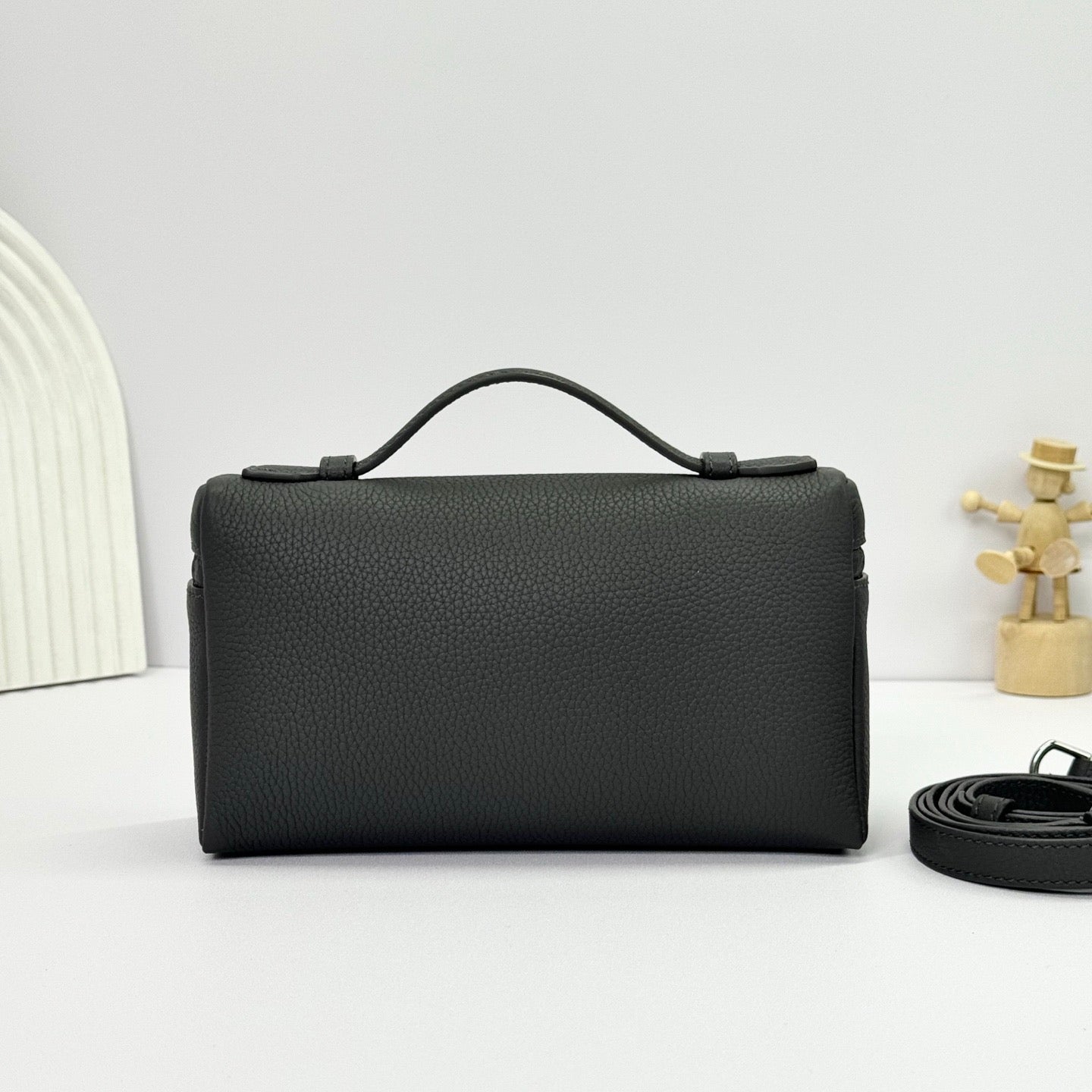 Pink, White, Off-white and Black Bag