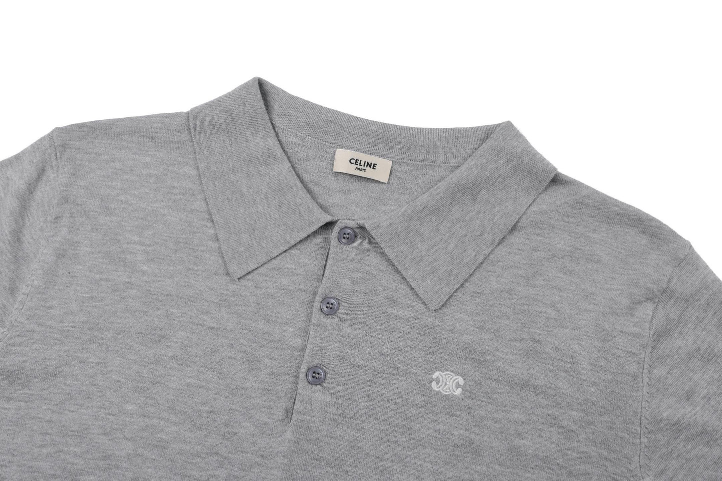 Grey and Black Polo - Size M