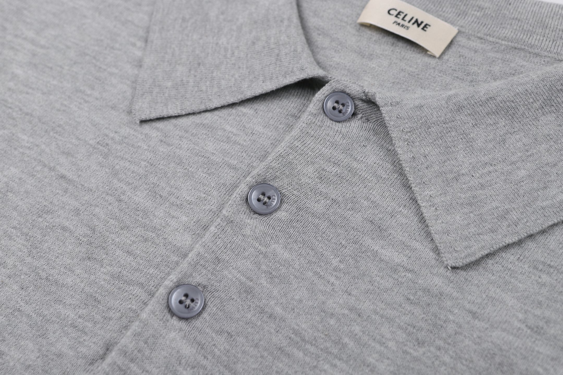 Grey and Black Polo - Size M