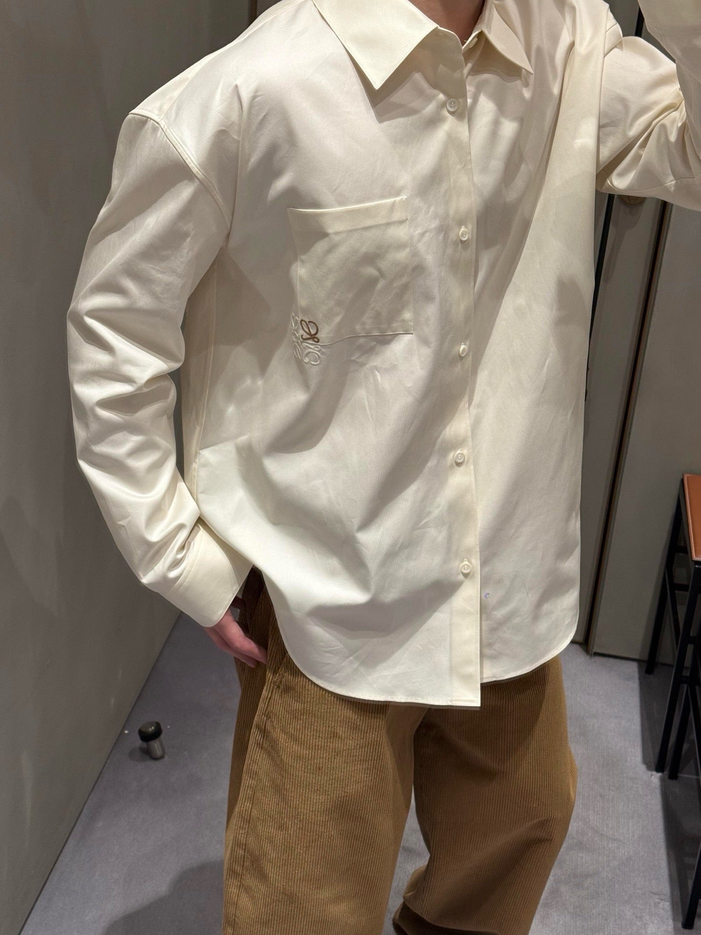 White and Grey Shirt - FashionHype.xyz