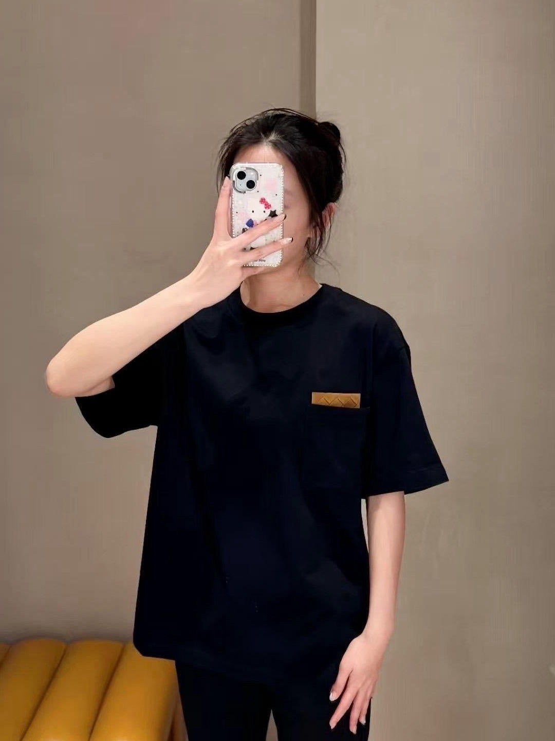 Dark green, Black and White T-Shirt - FashionHype.xyz