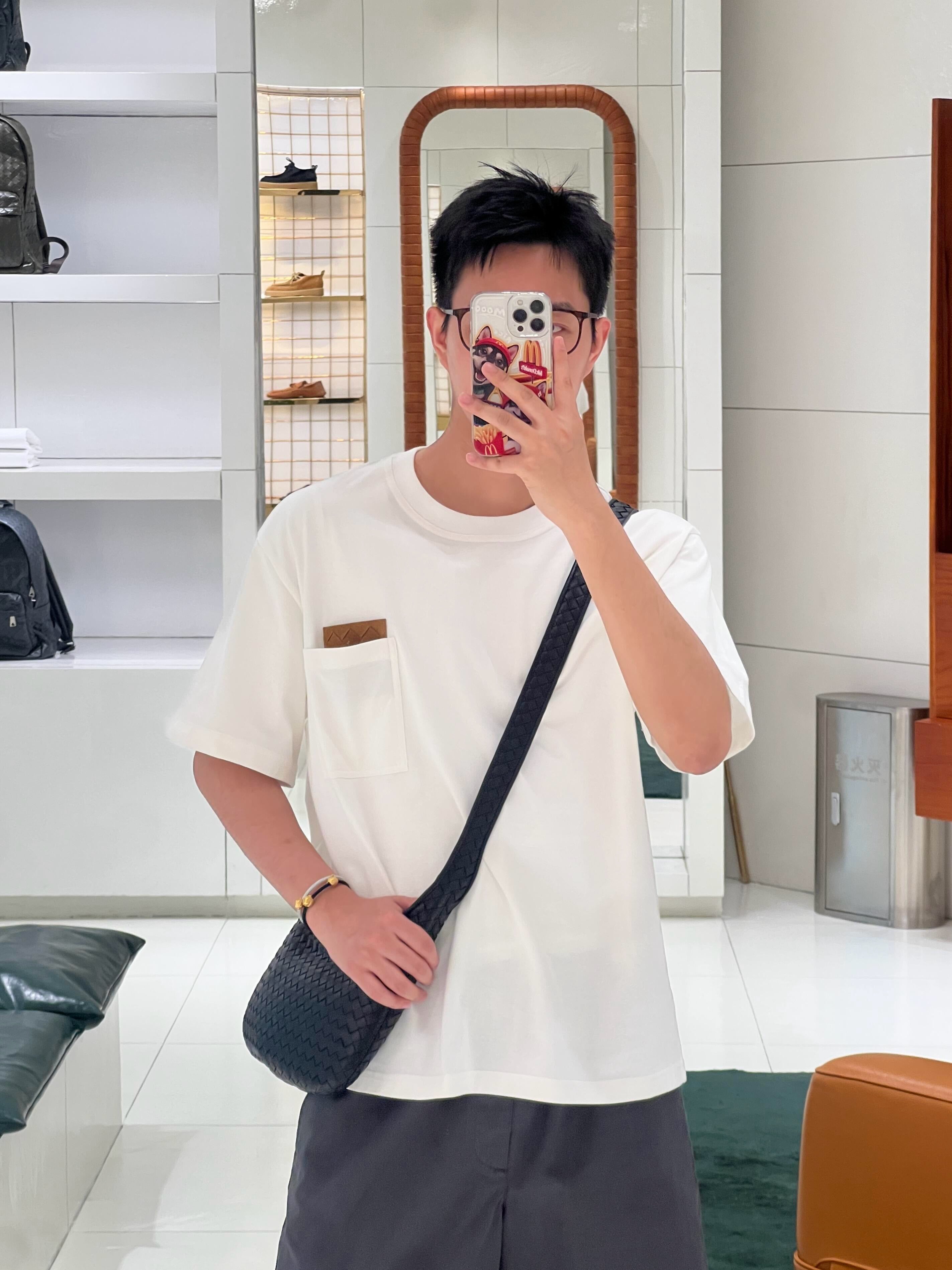 Dark green, Black and White T-Shirt - FashionHype.xyz