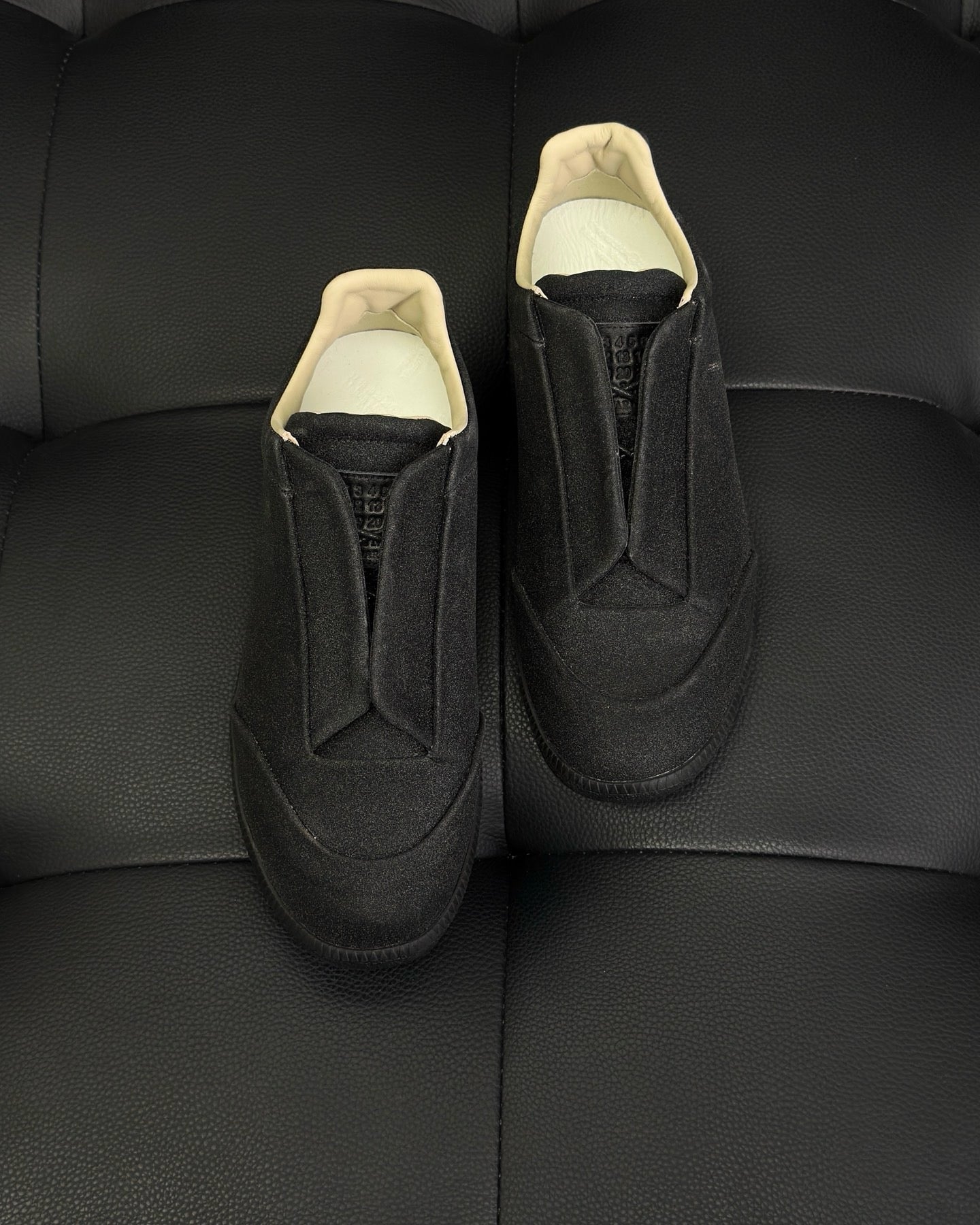 Black, White and Red Shoes