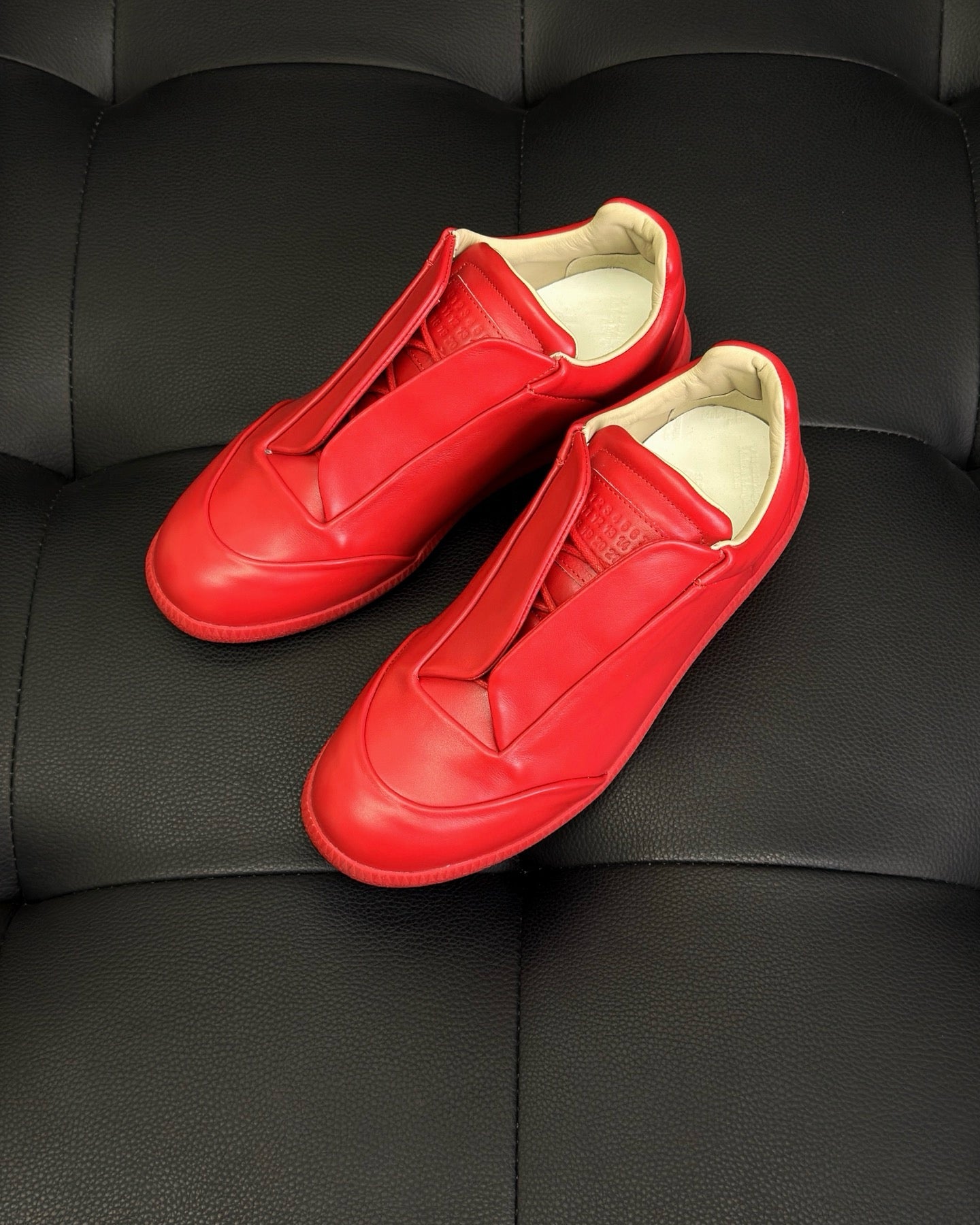 Black, White and Red Shoes