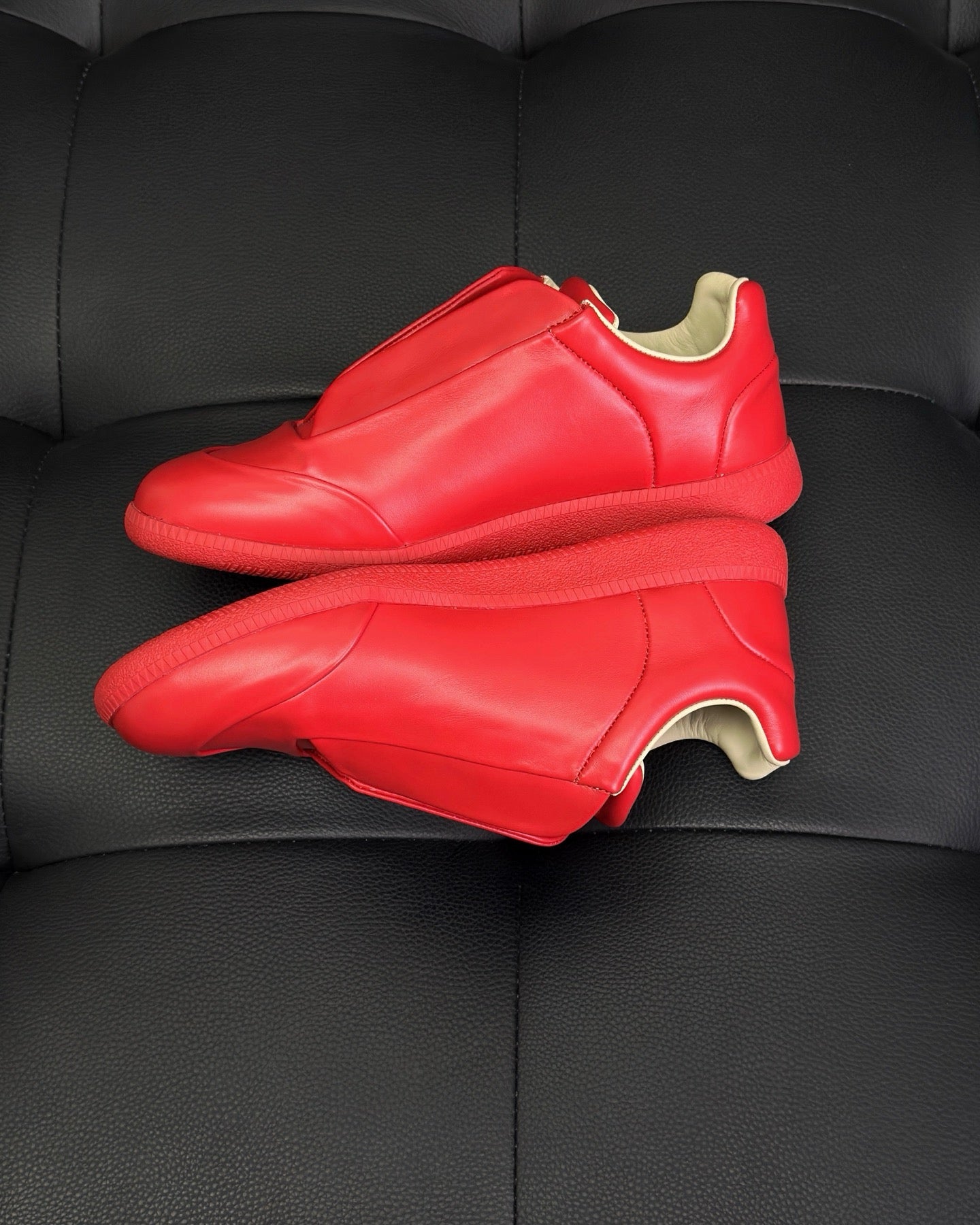 Black, White and Red Shoes