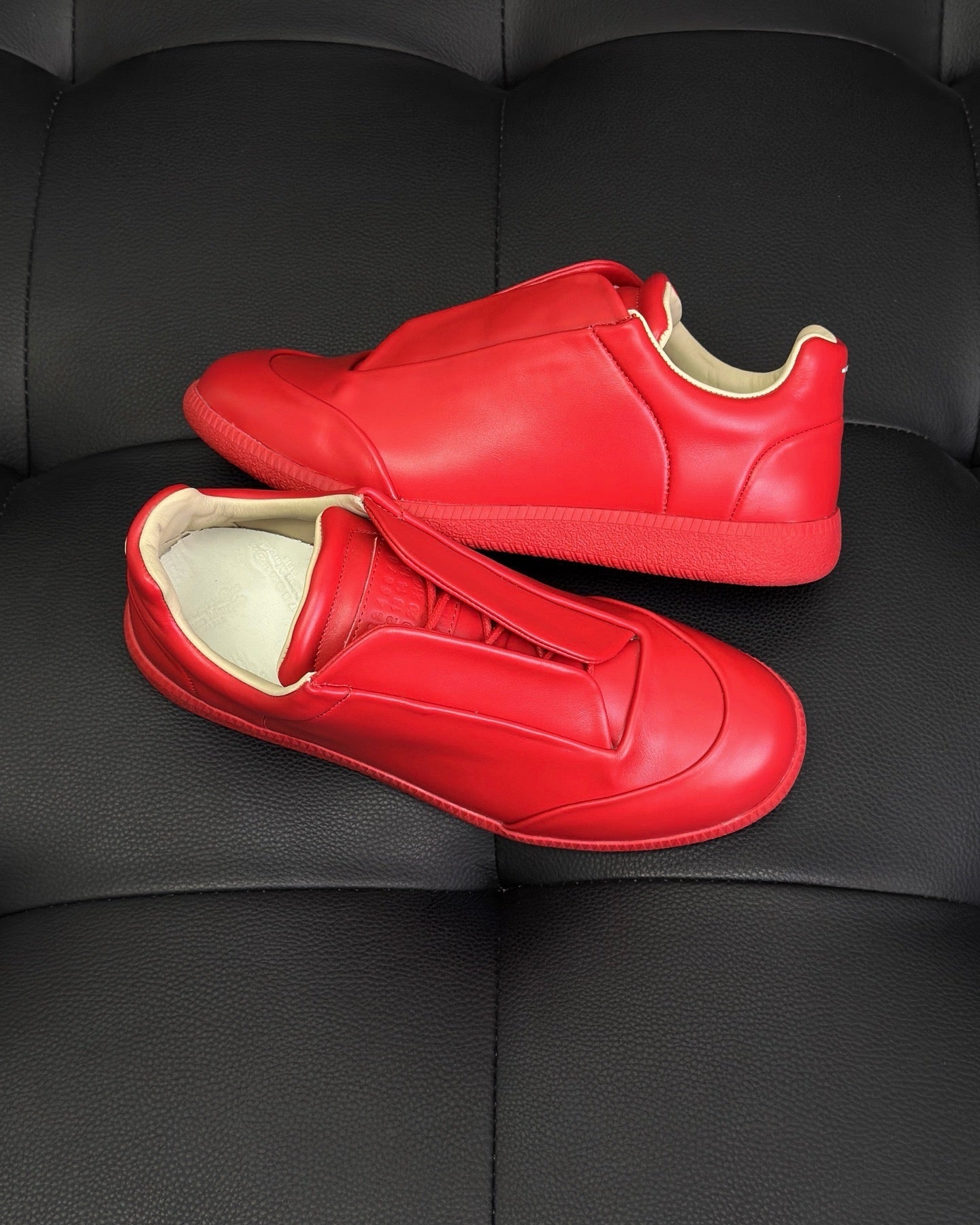 Black, White and Red Shoes