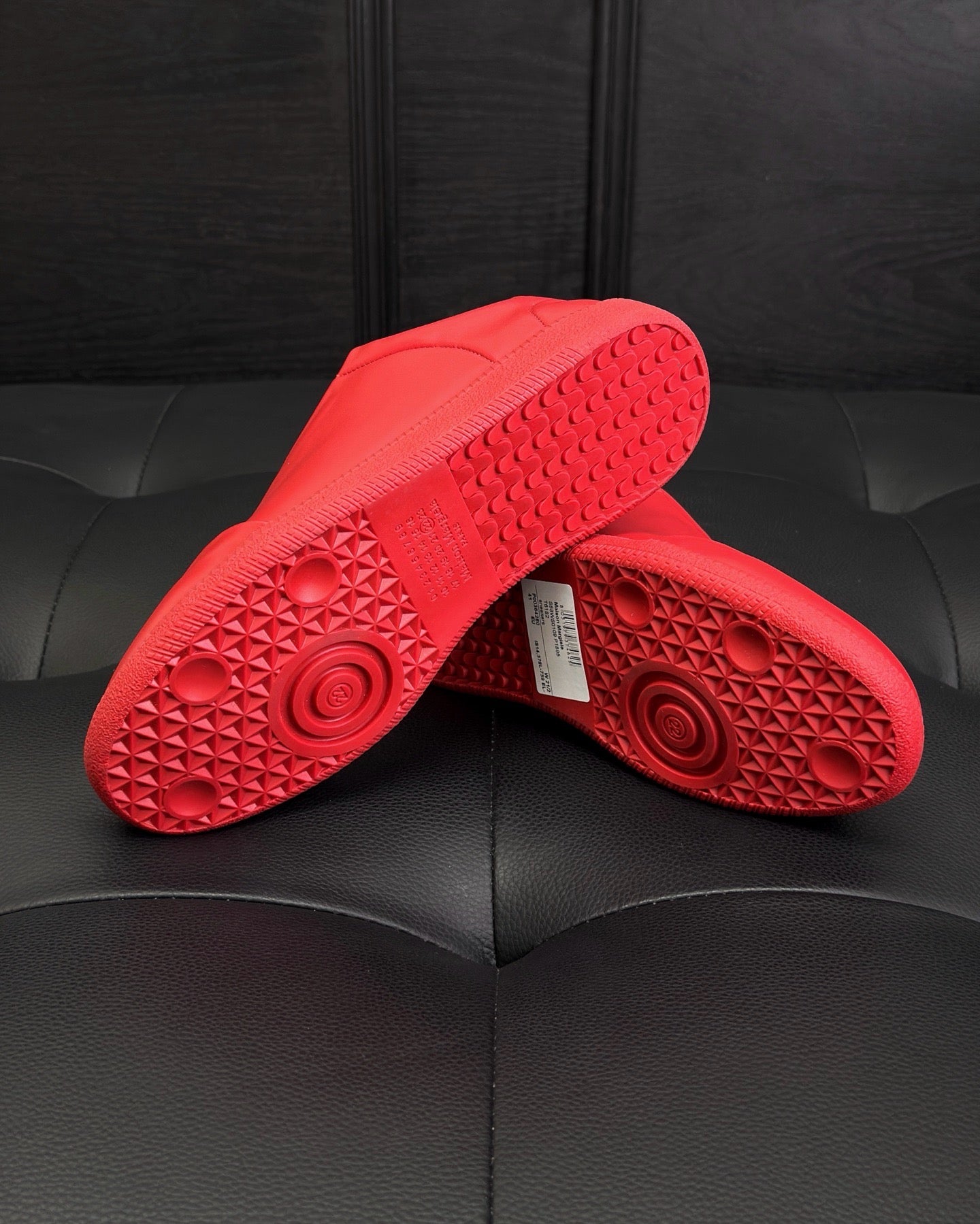 Black, White and Red Shoes