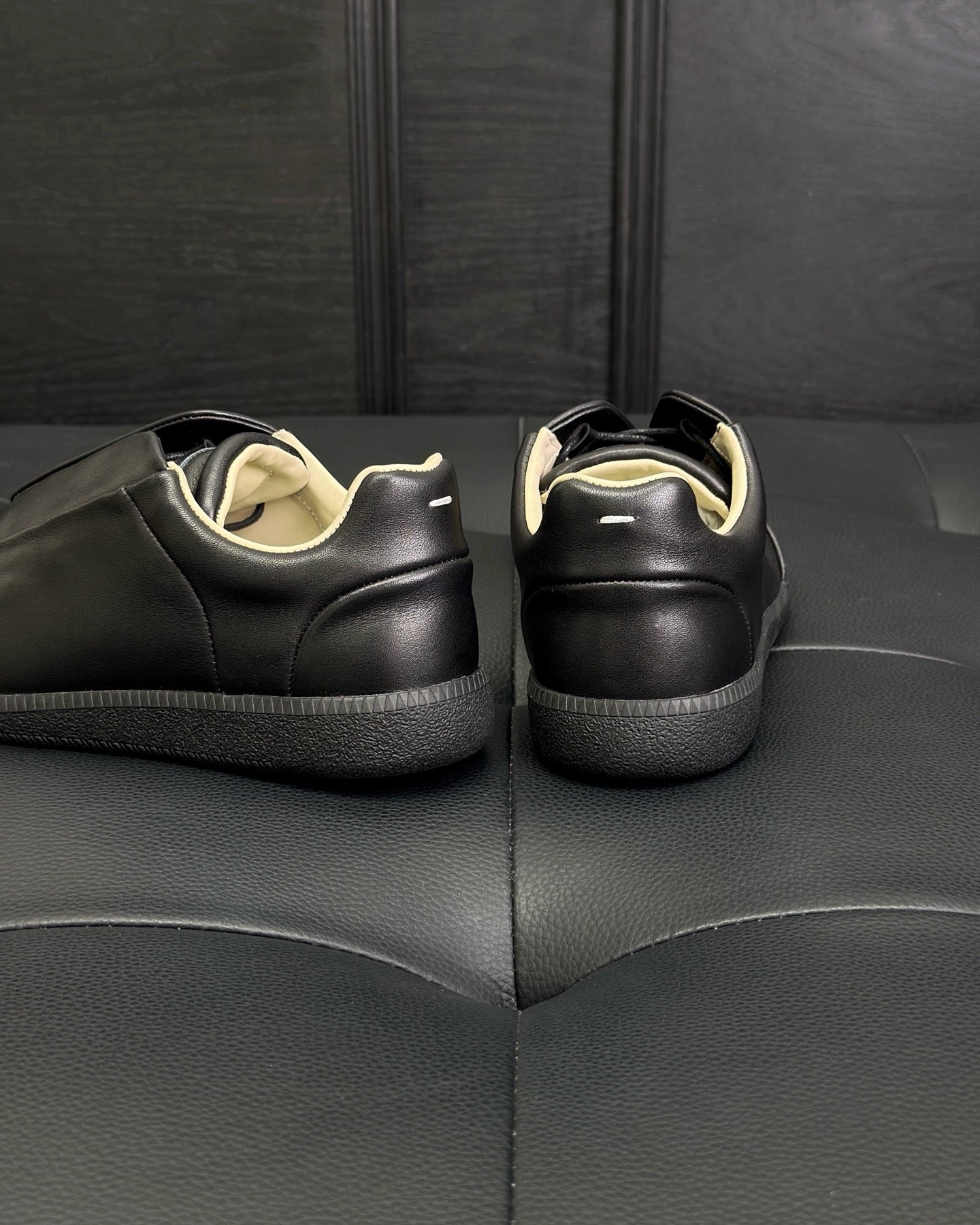 Black, White and Red Shoes