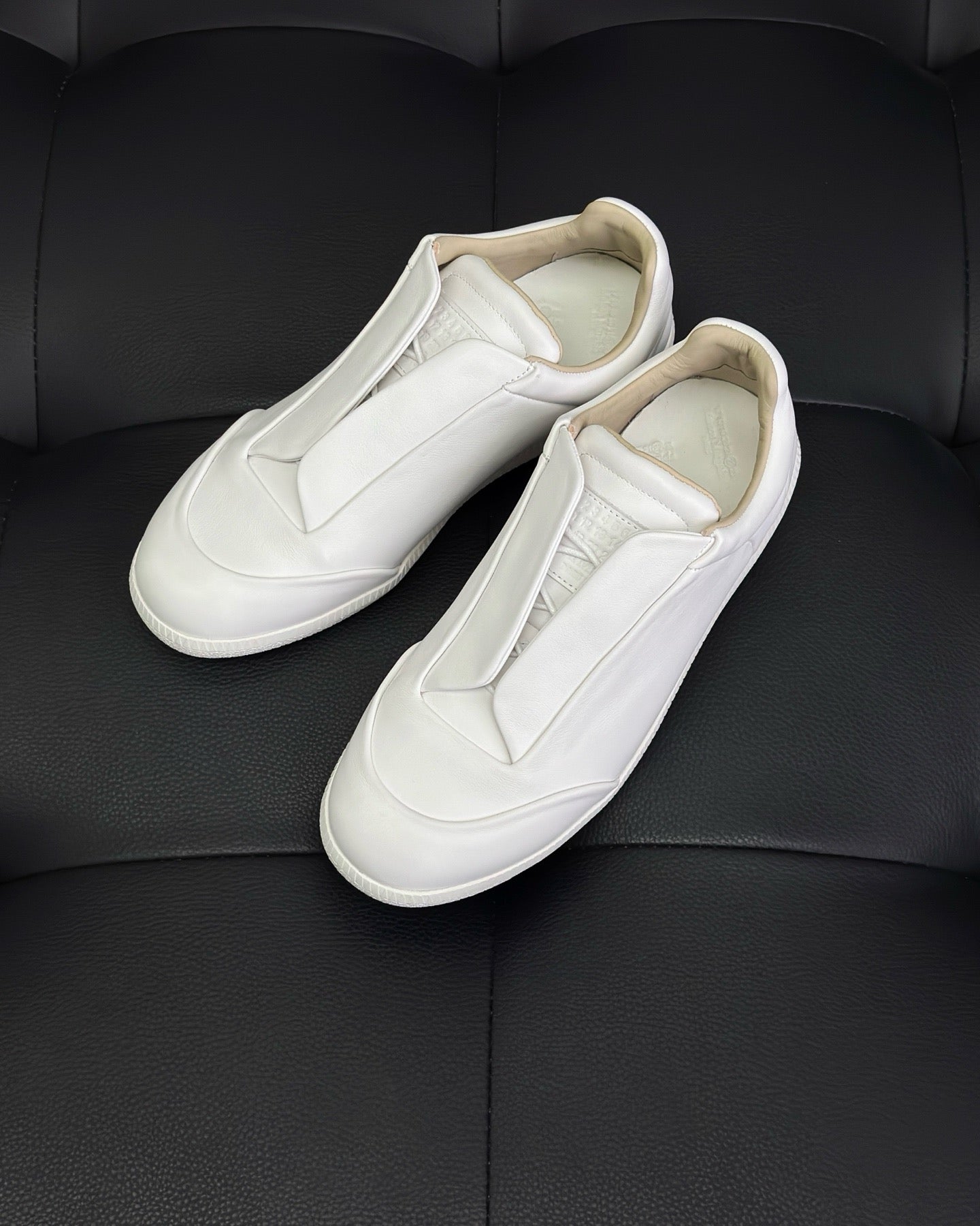 Black, White and Red Shoes