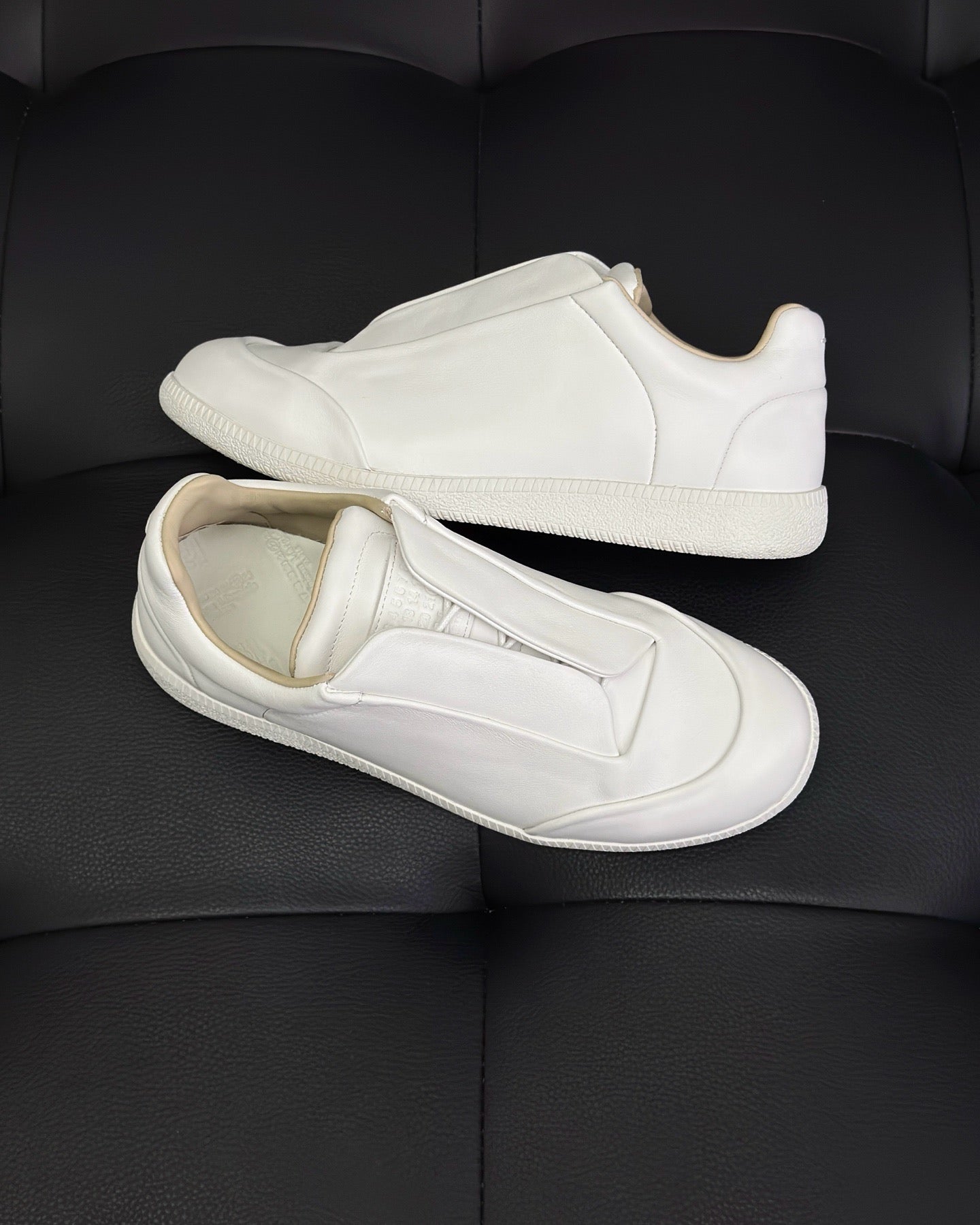 Black, White and Red Shoes