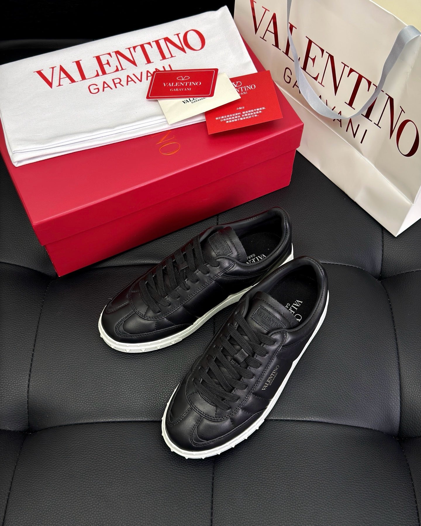 Black white and White Shoes