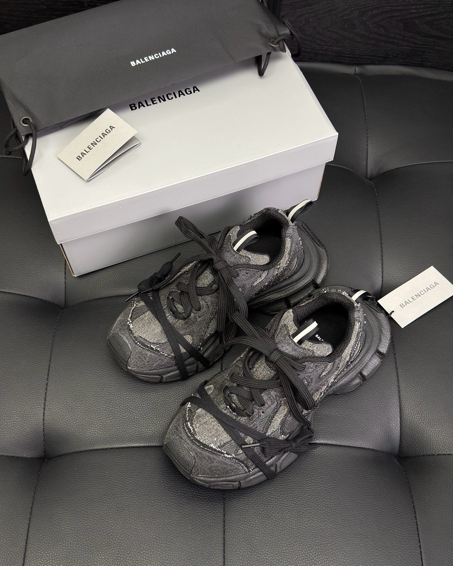 Black grey Shoes
