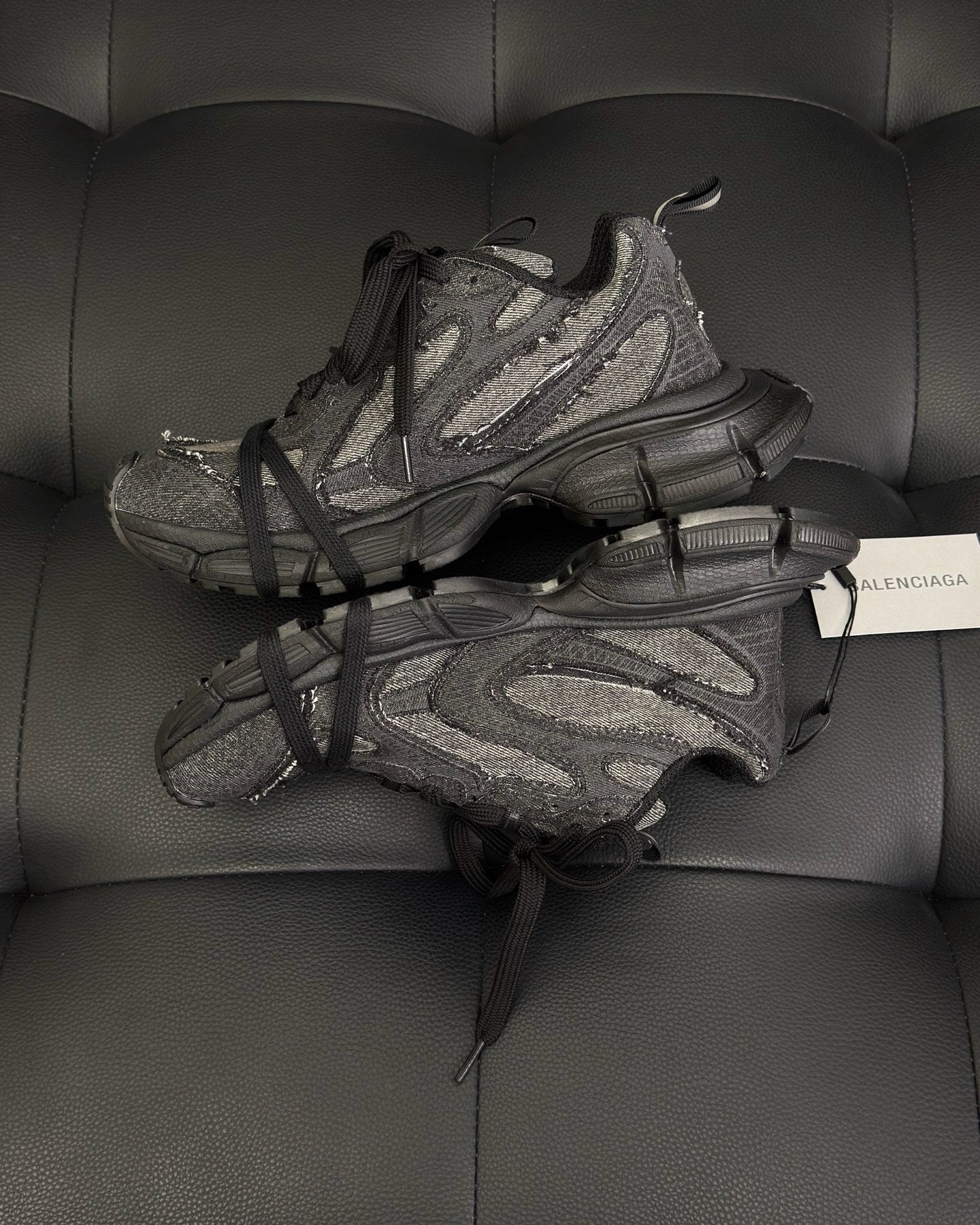 Black grey Shoes