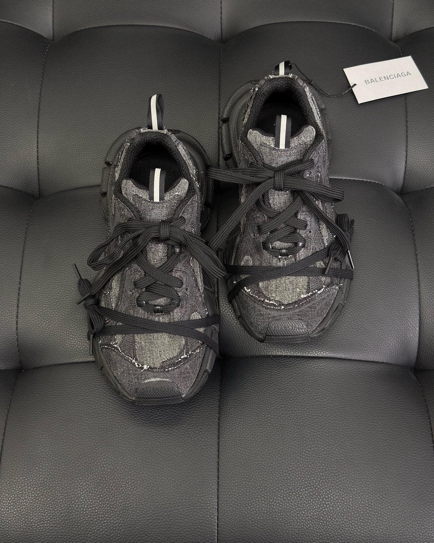 Black grey Shoes