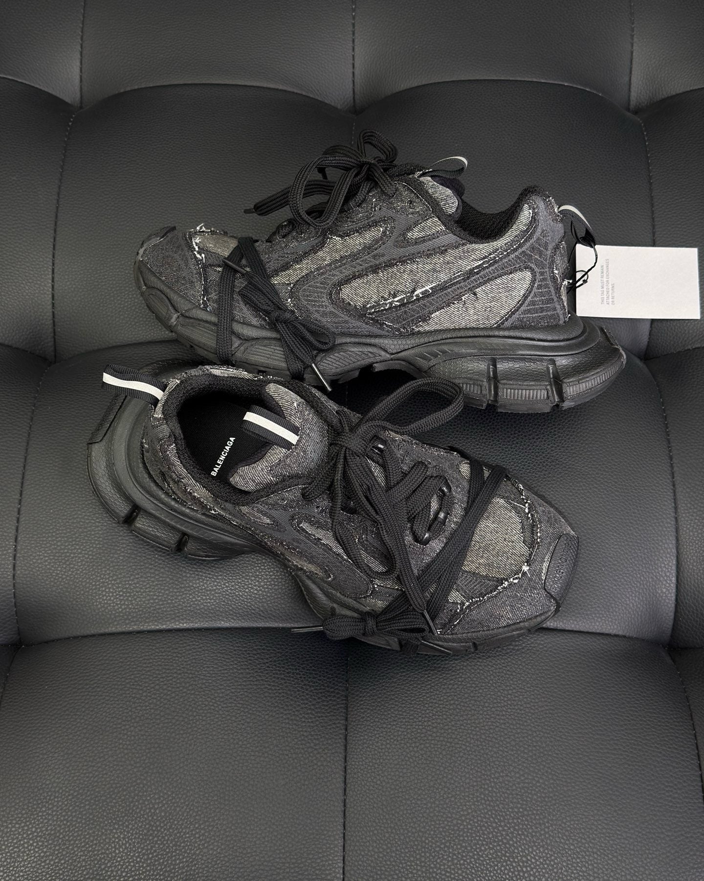 Black grey Shoes