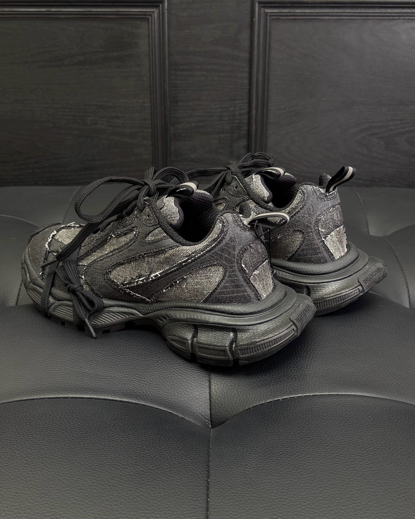 Black grey Shoes