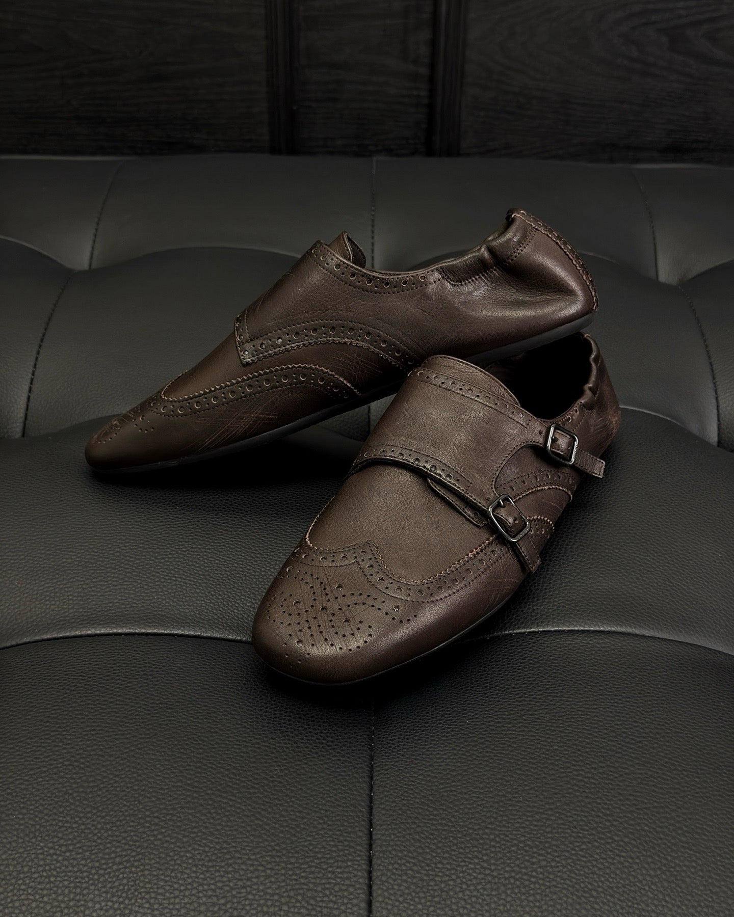 Dark brown and Black Shoes