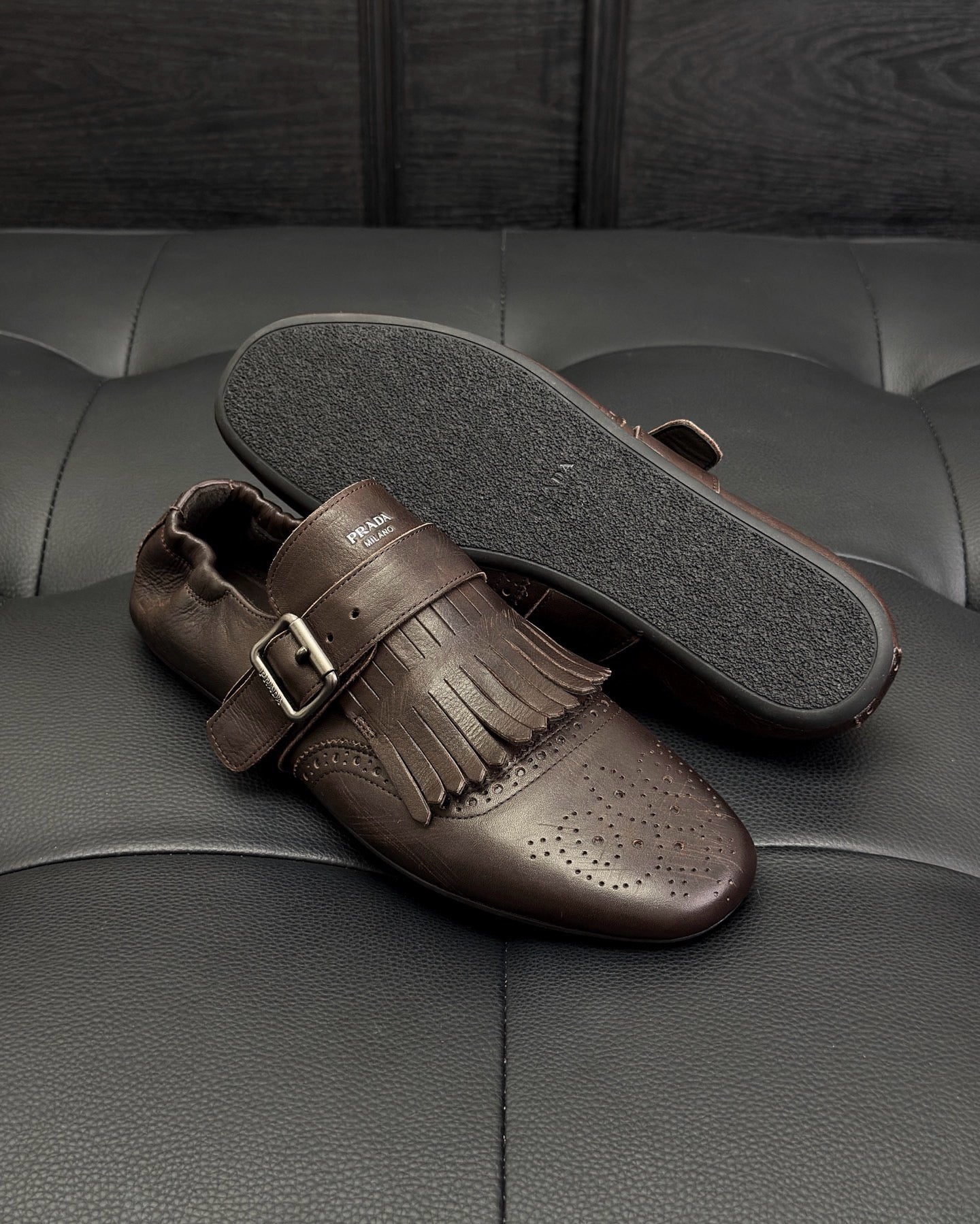 Dark brown and Black Shoes