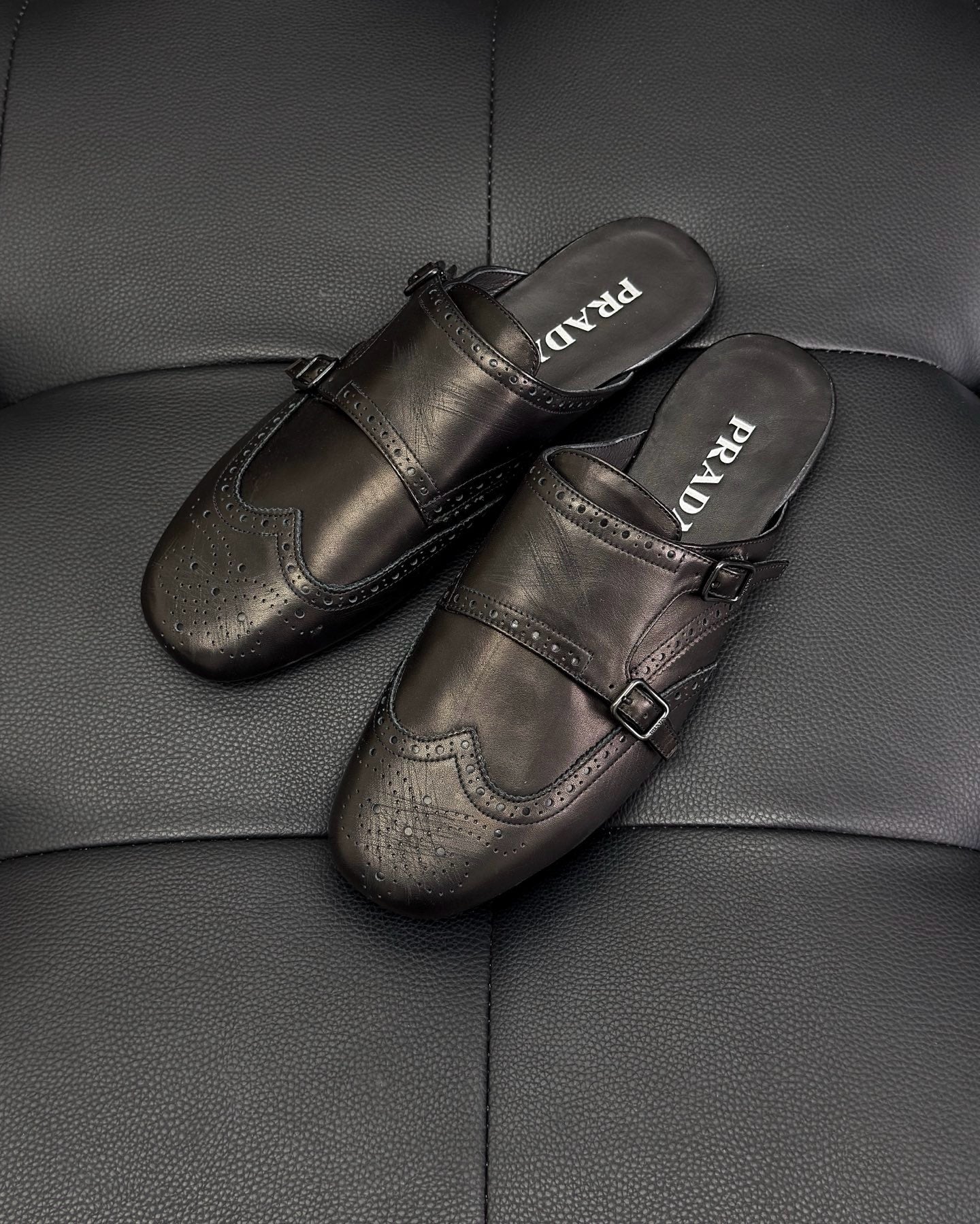 Dark brown and Brown Shoes