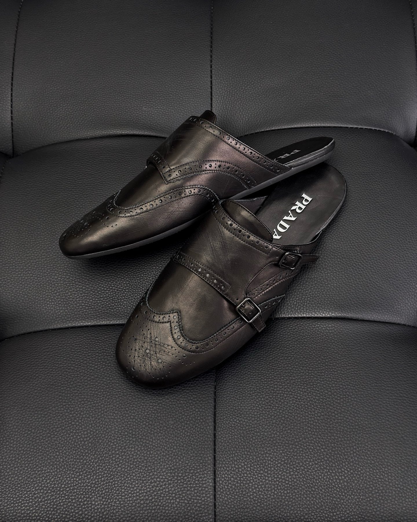 Dark brown and Brown Shoes