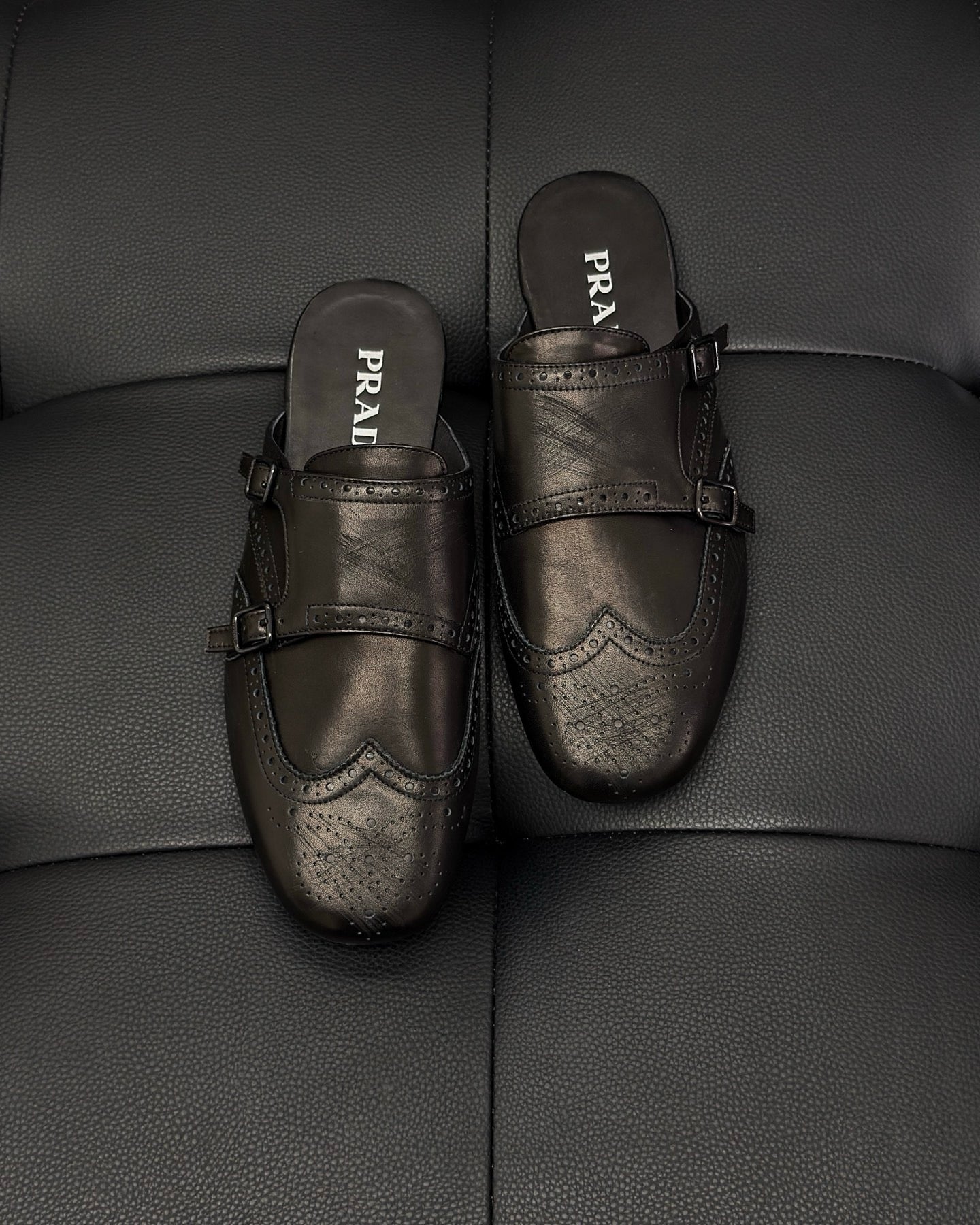 Black and Dark brown Shoes