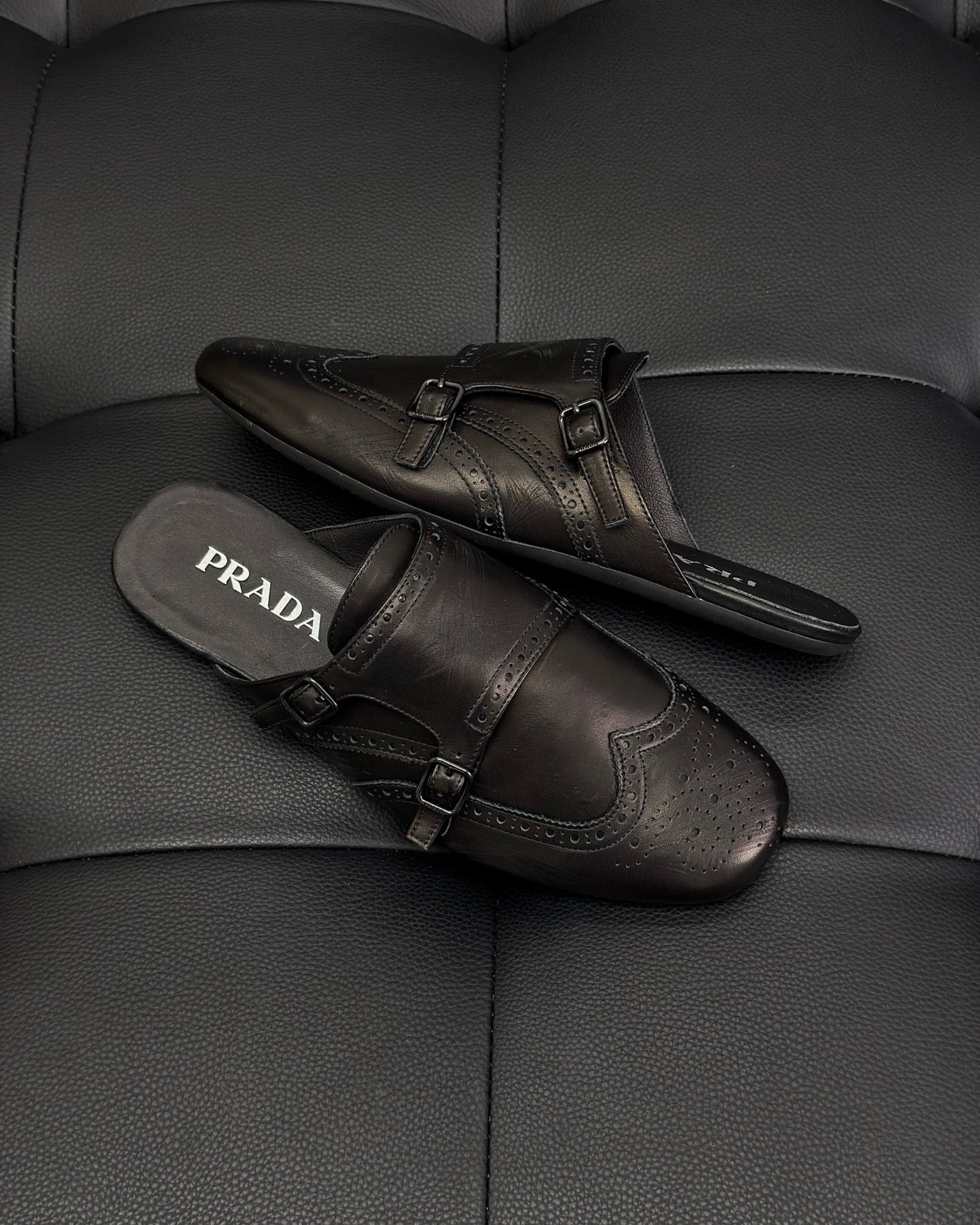 Dark brown and Brown Shoes