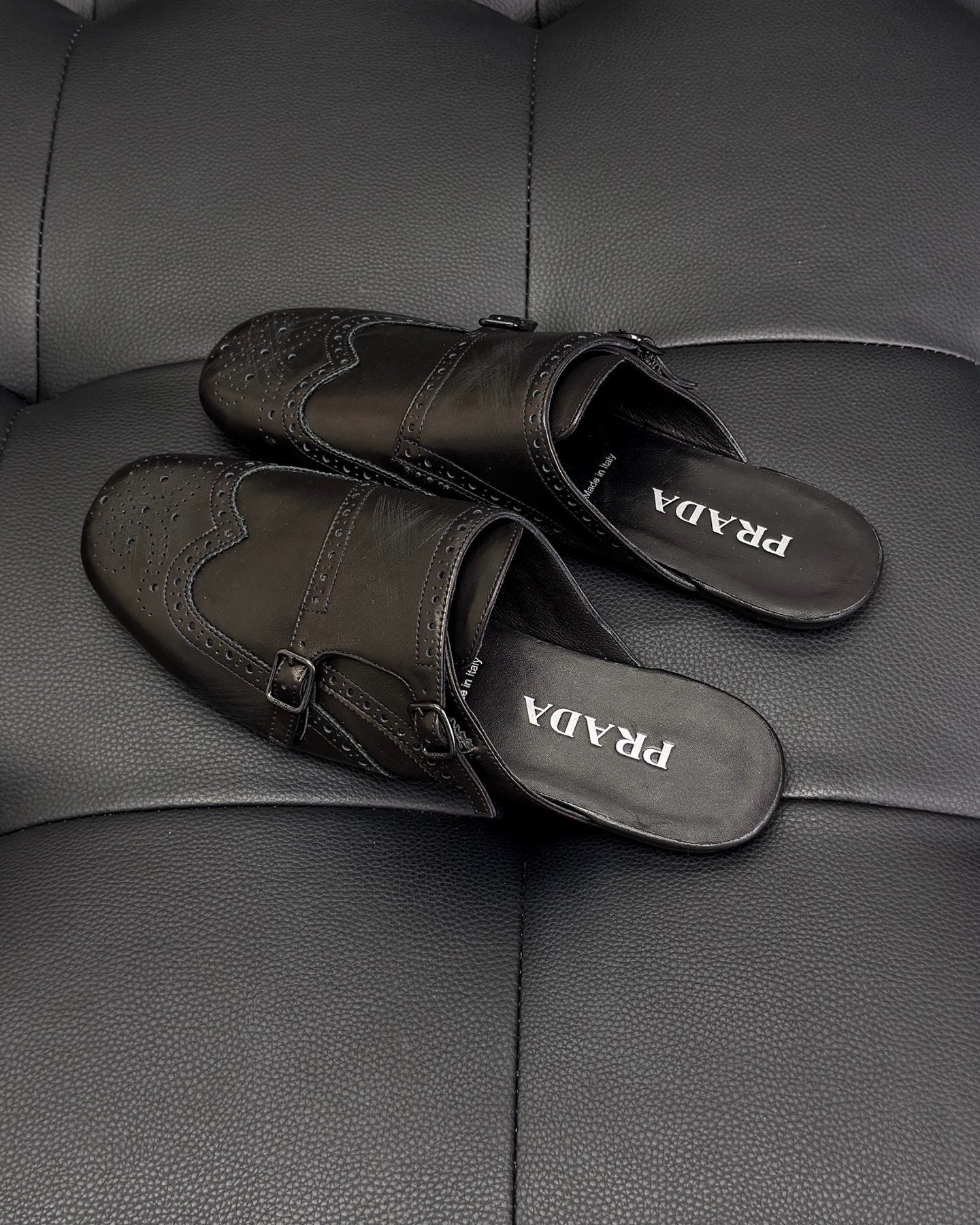 Dark brown and Brown Shoes
