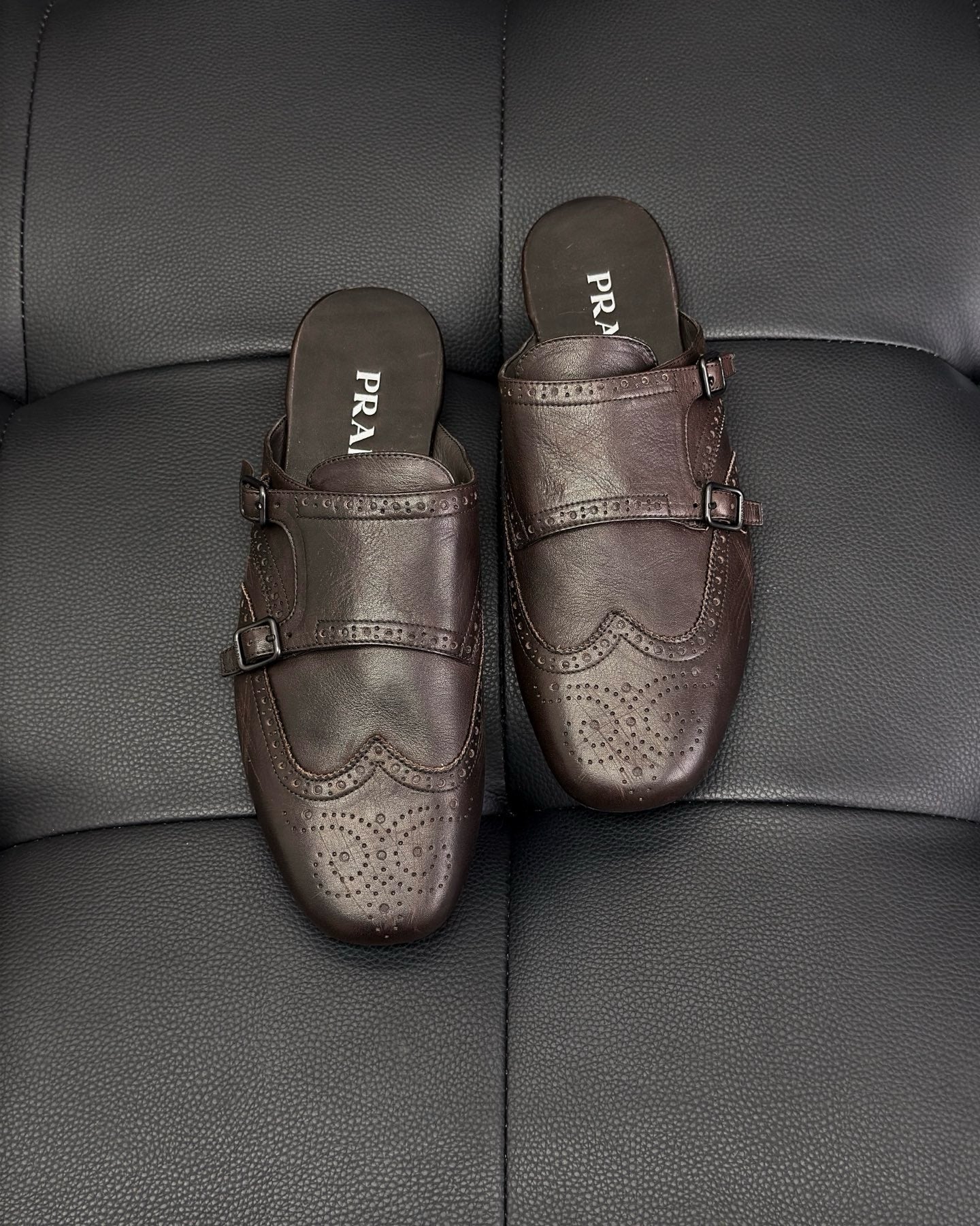 Black and Dark brown Shoes