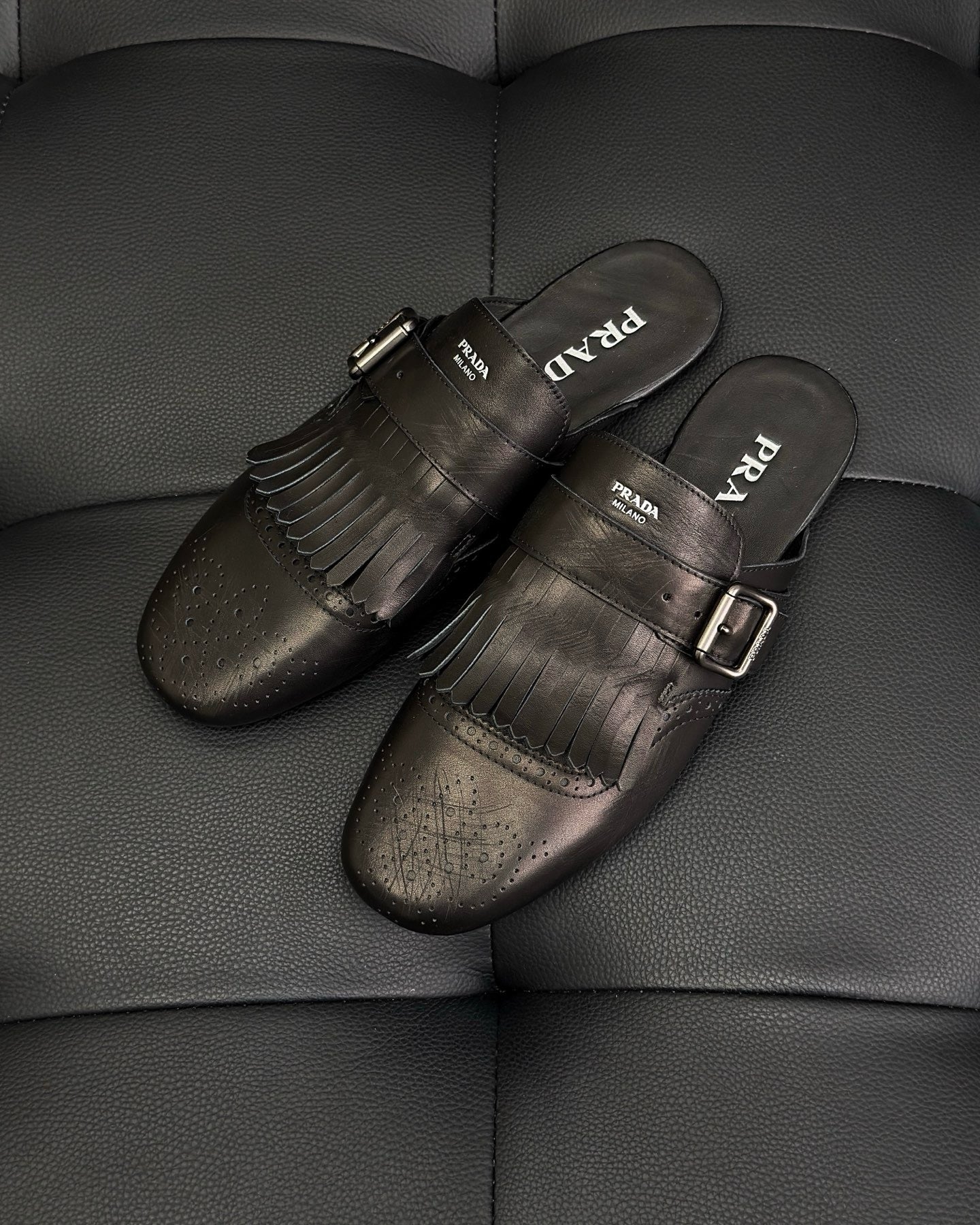 Black and Dark brown Shoes
