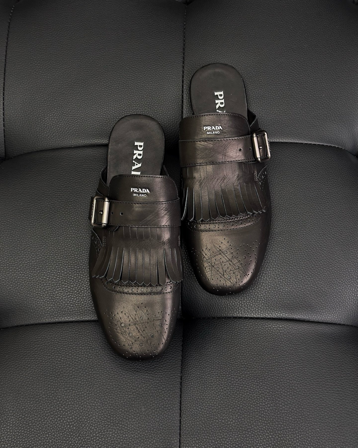Dark brown and Brown Shoes