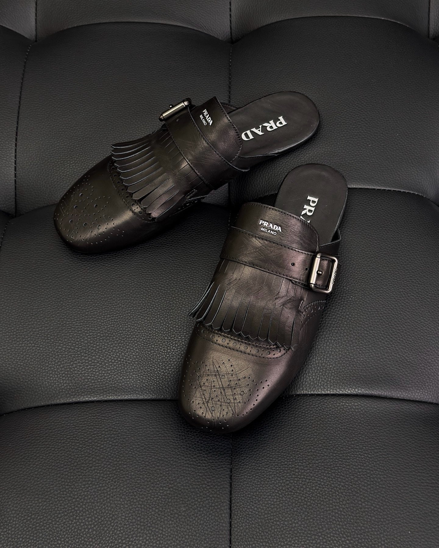 Black and Dark brown Shoes