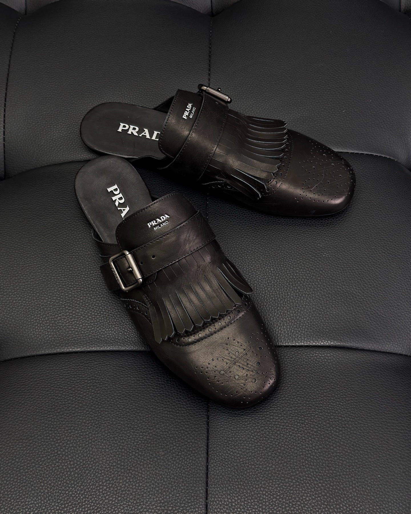 Black and Dark brown Shoes