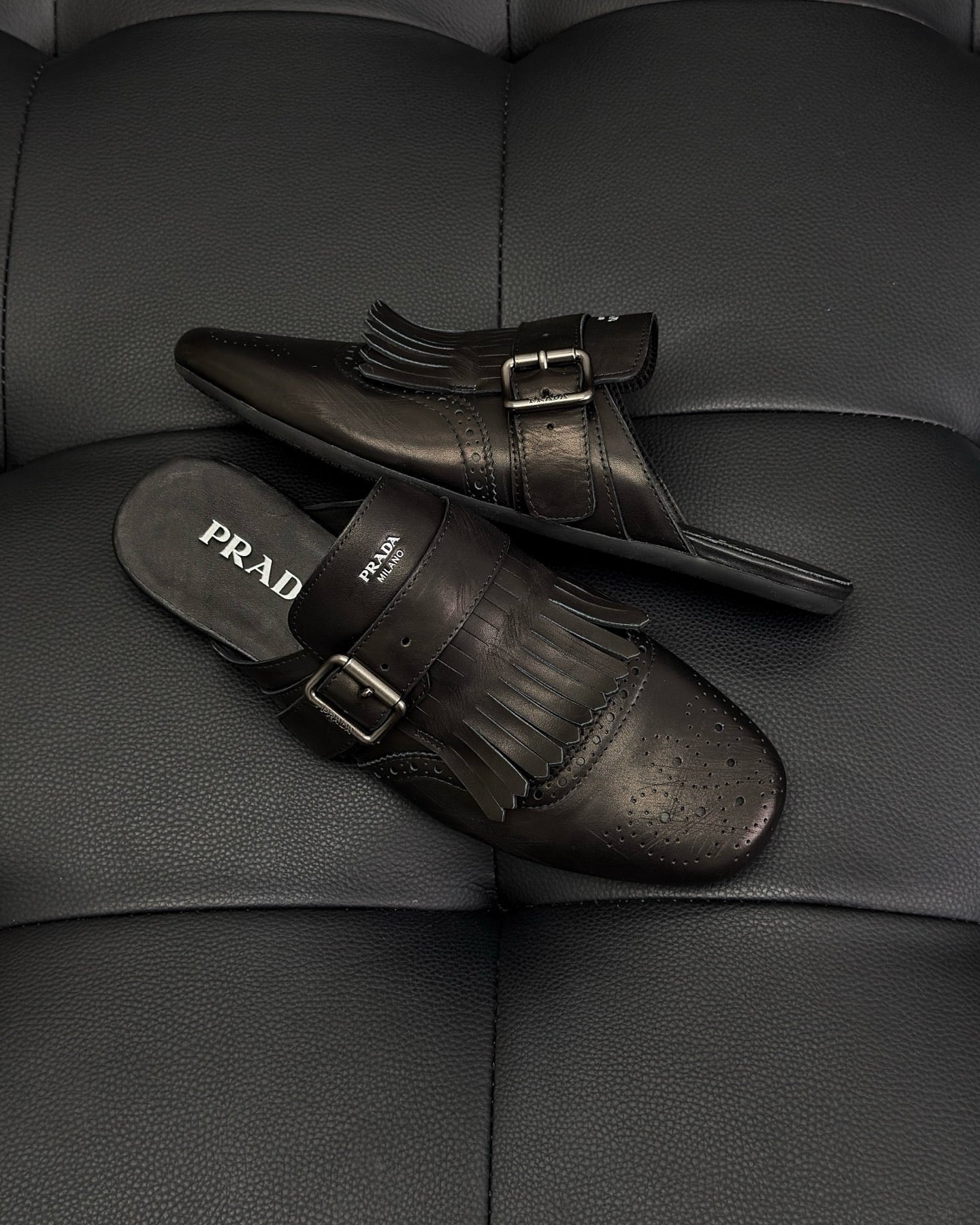 Black and Dark brown Shoes