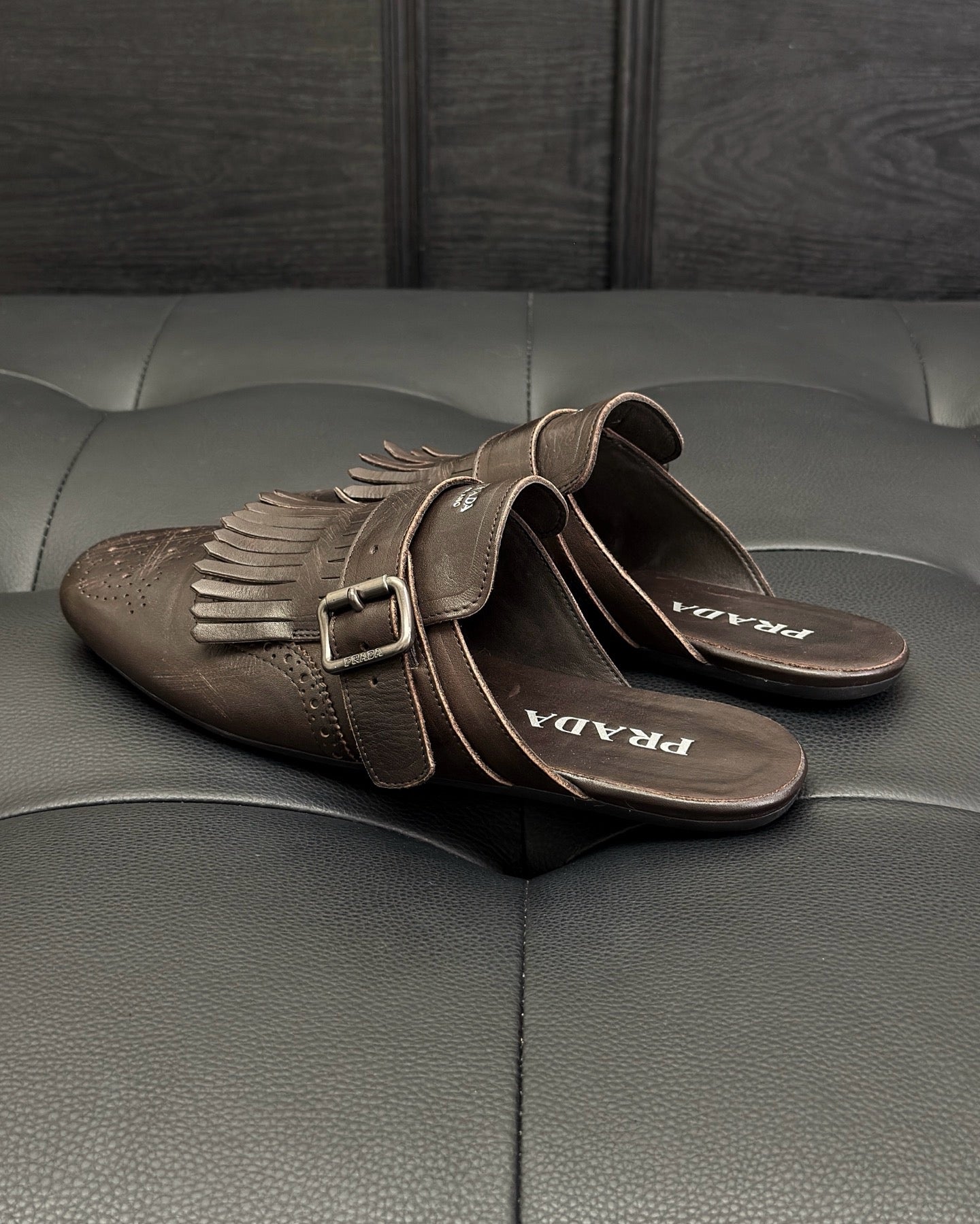 Black and Dark brown Shoes