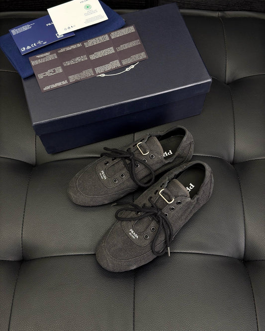 Dark grey and Light Brown Shoes