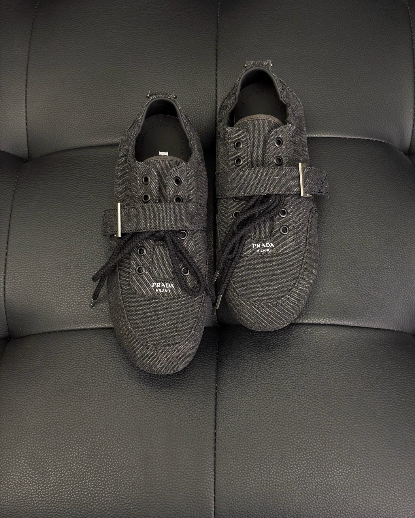 Dark grey and Light Brown Shoes