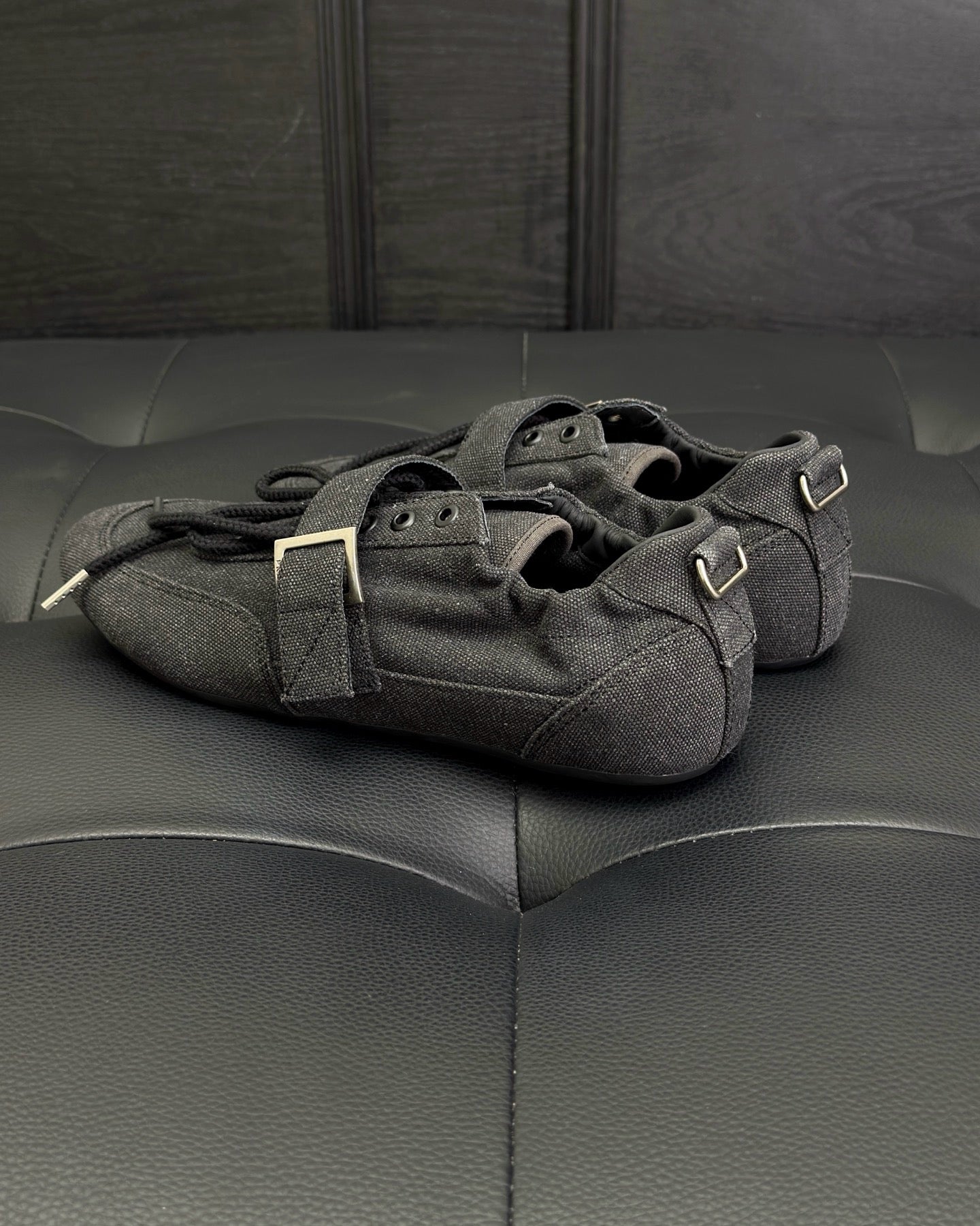 Dark grey and Light Brown Shoes