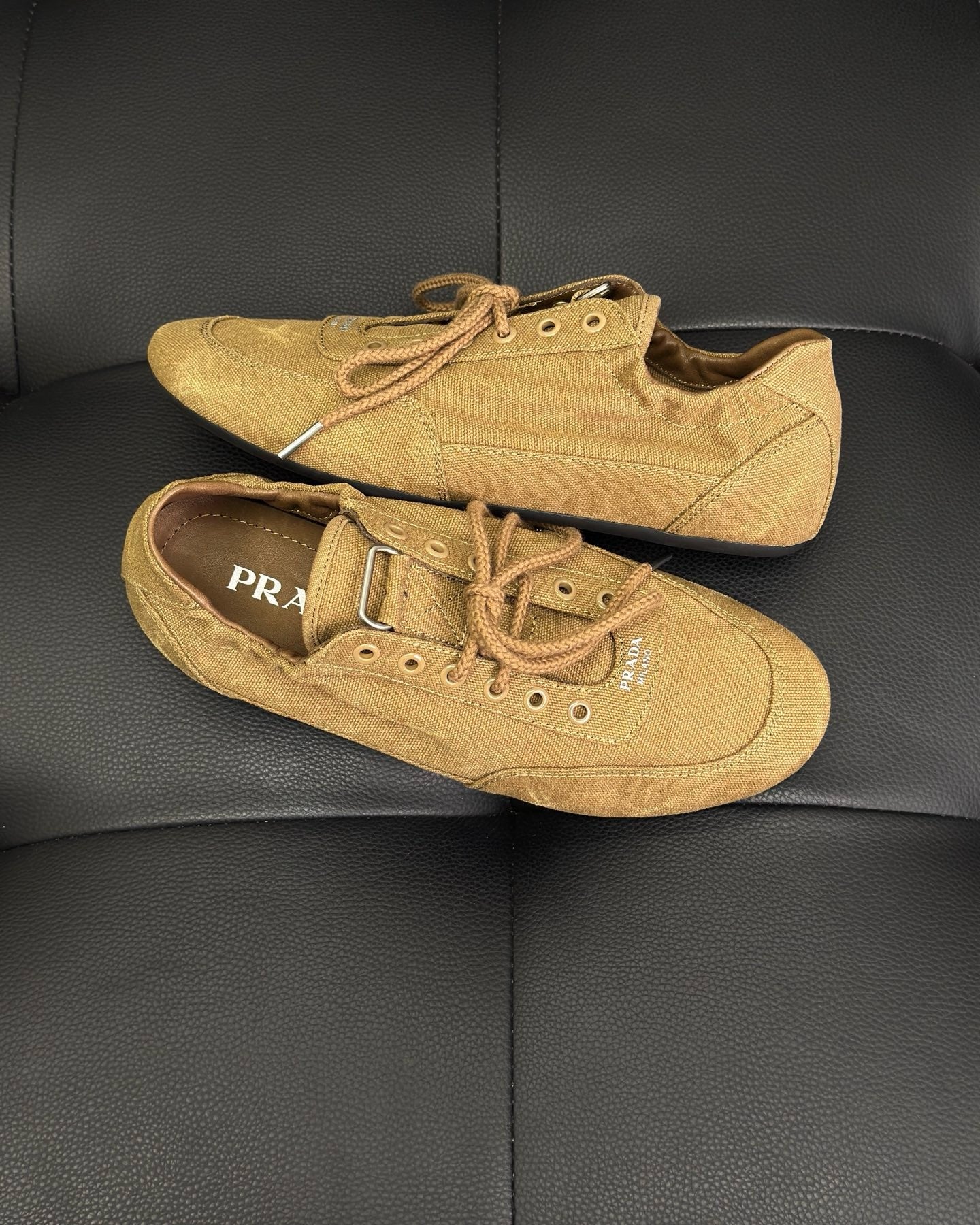 Dark grey and Light Brown Shoes