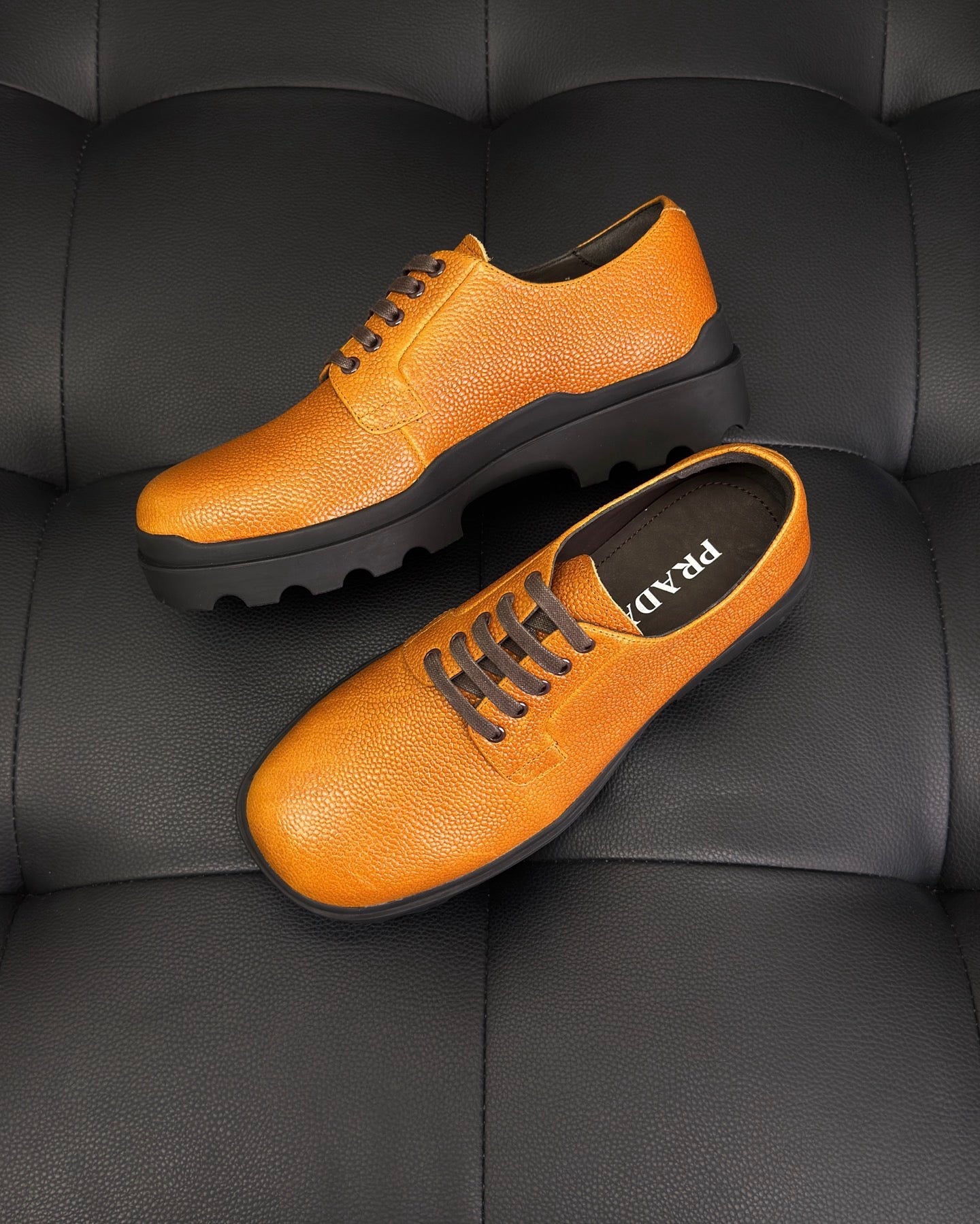 Black and Mustard Shoes
