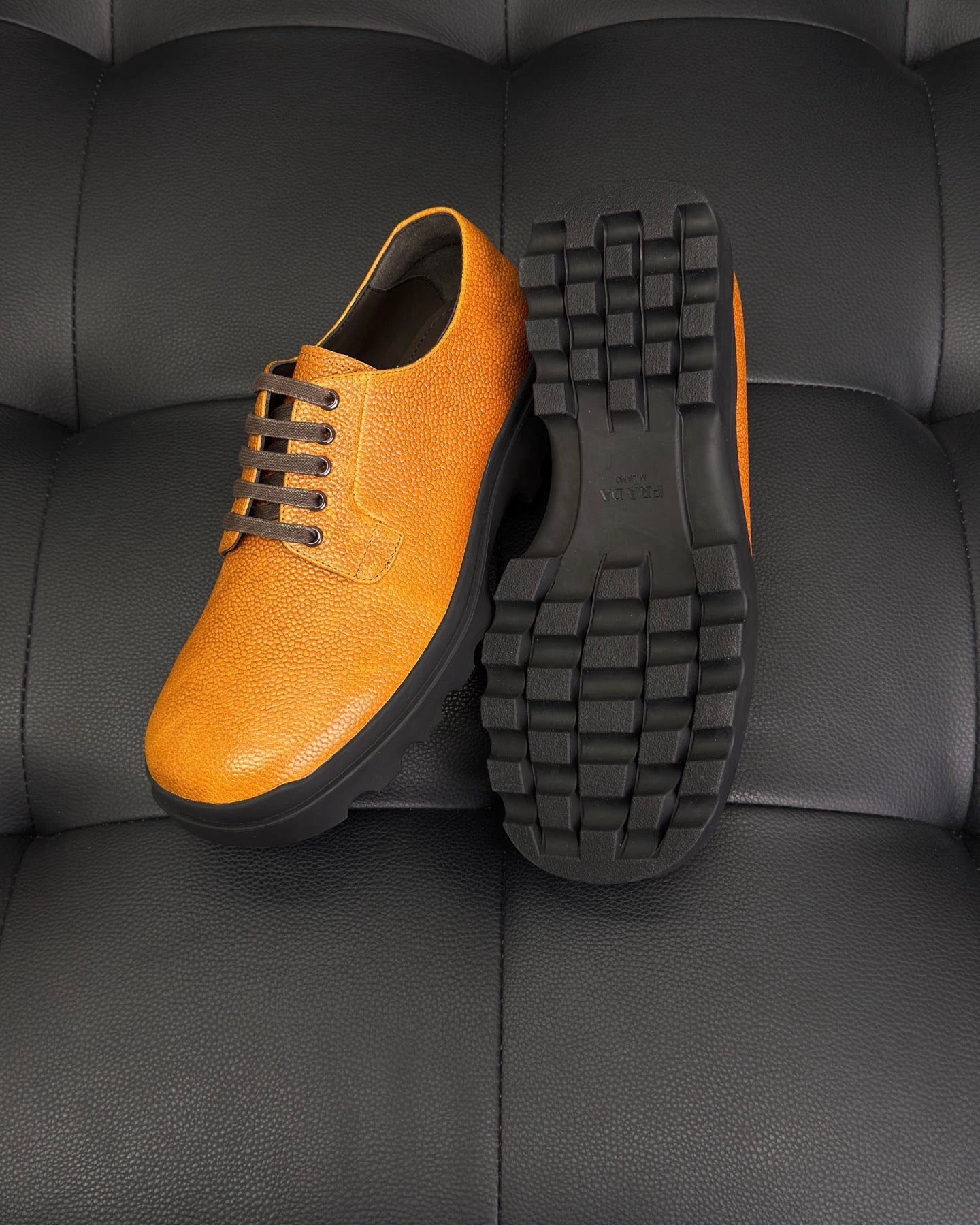Black and Mustard Shoes