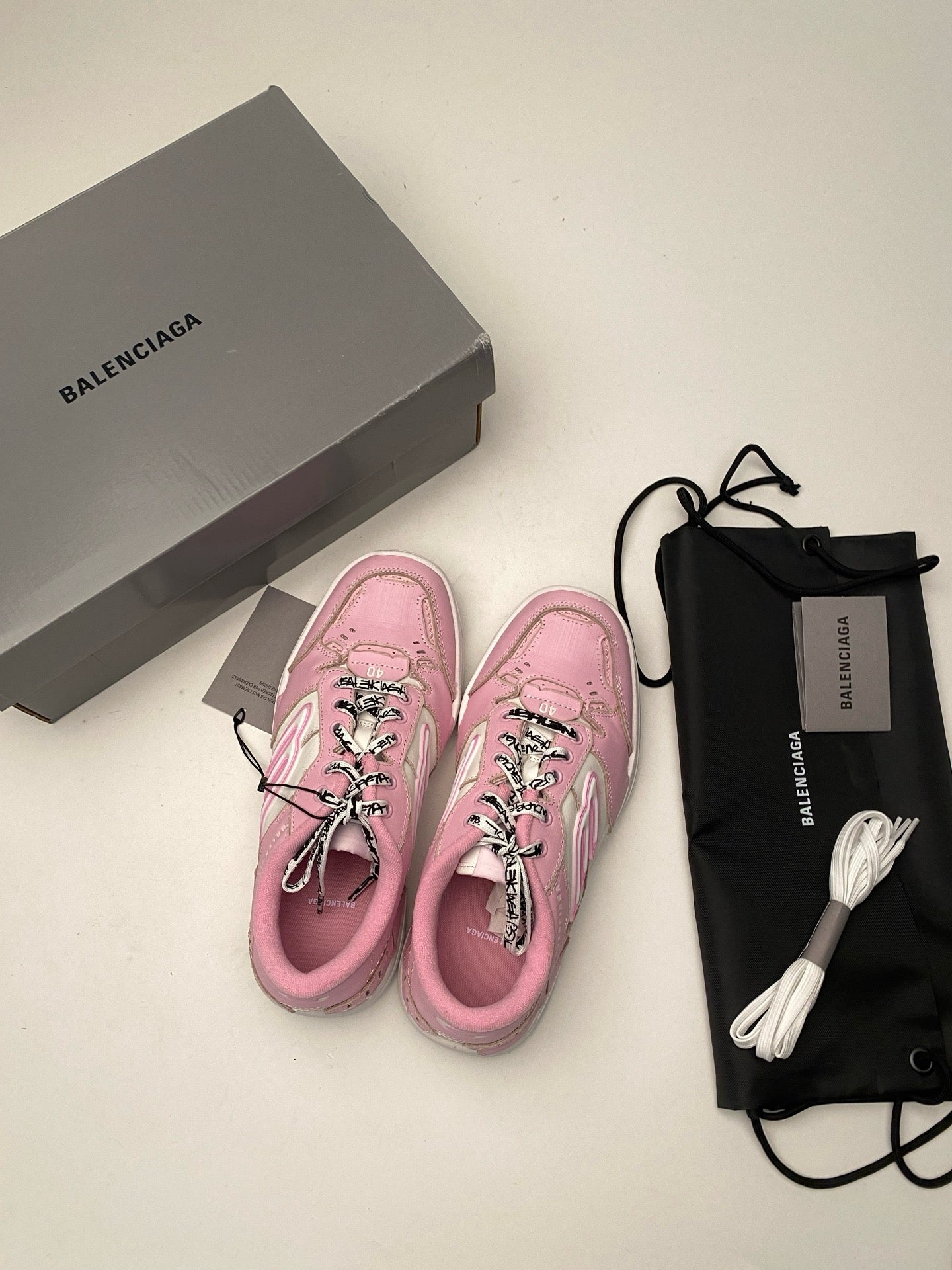 Blue and Pink Shoes