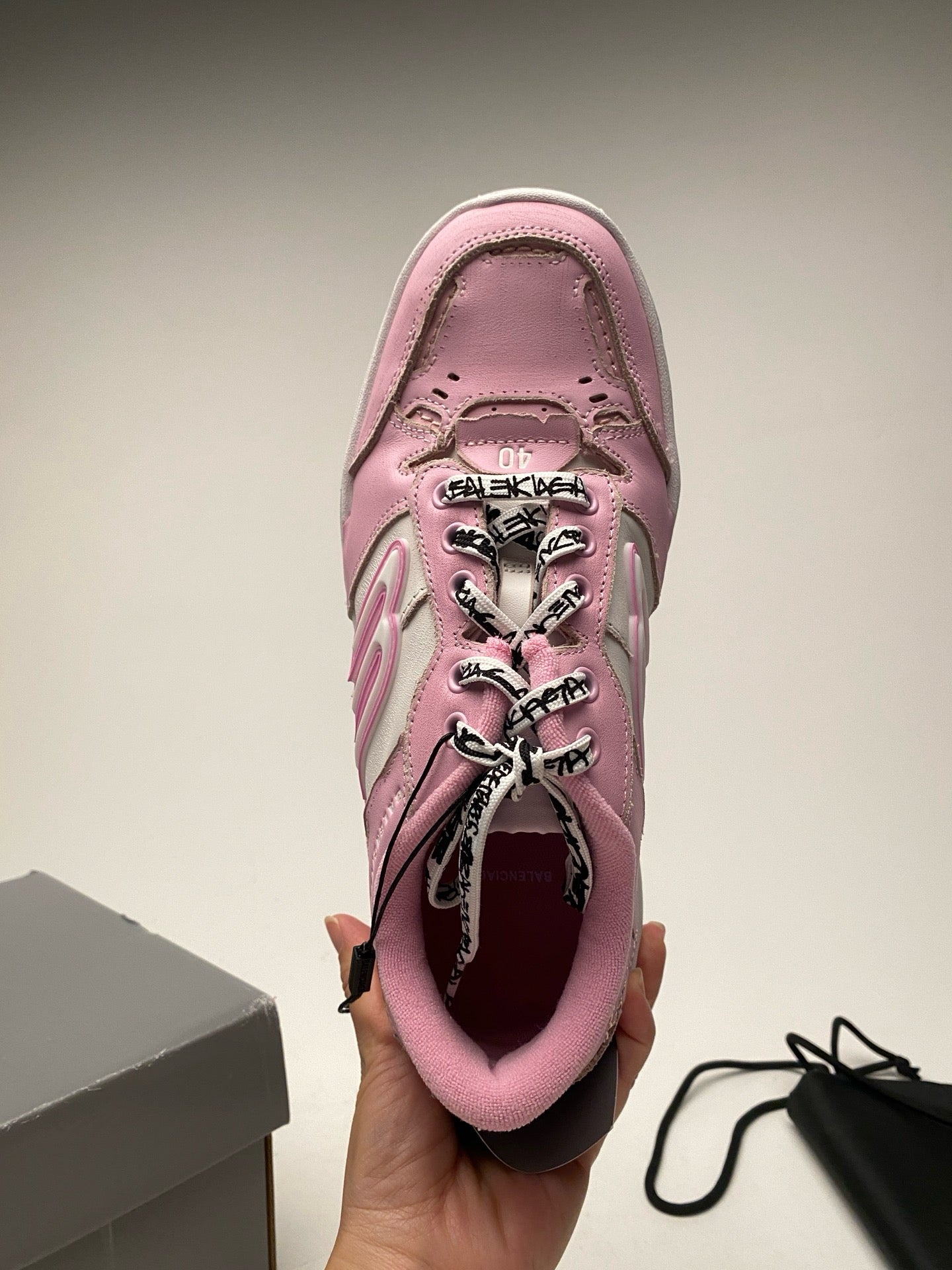 Blue and Pink Shoes