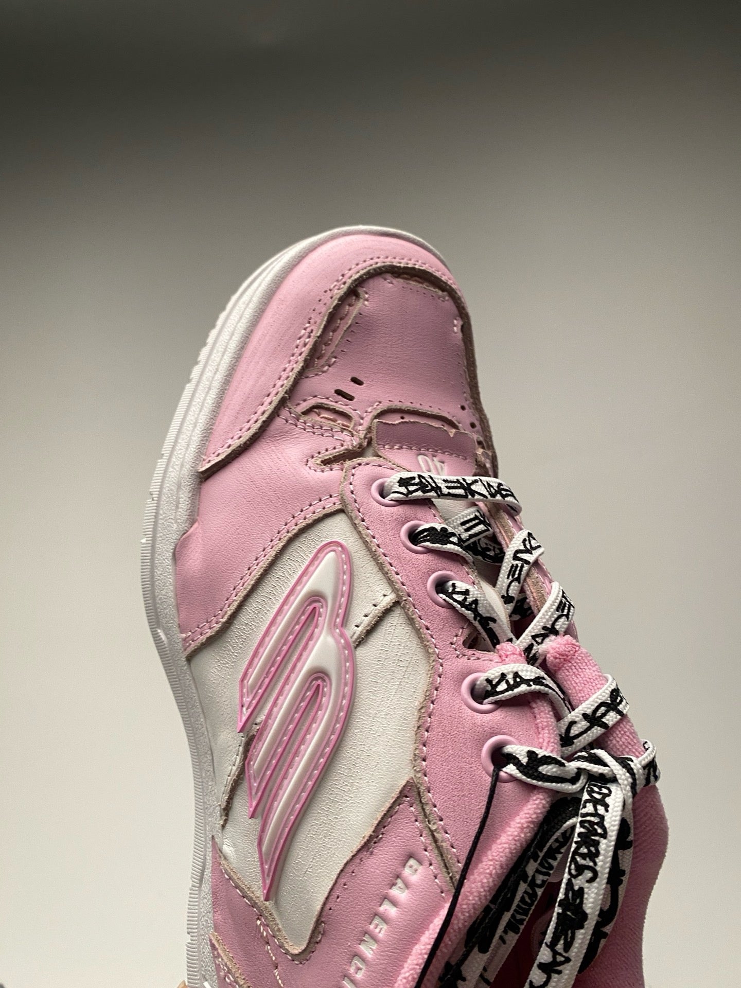 Blue and Pink Shoes