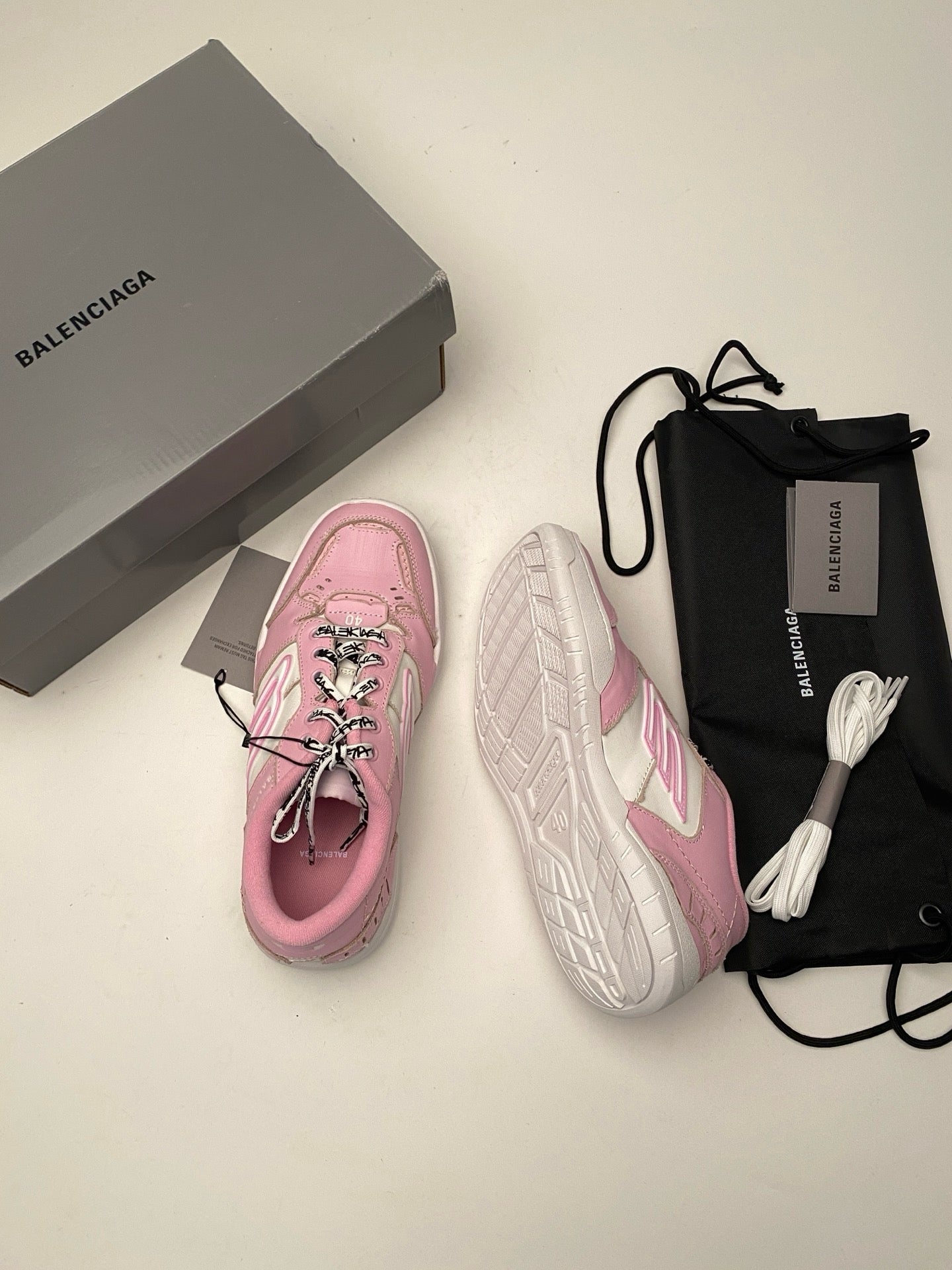 Blue and Pink Shoes